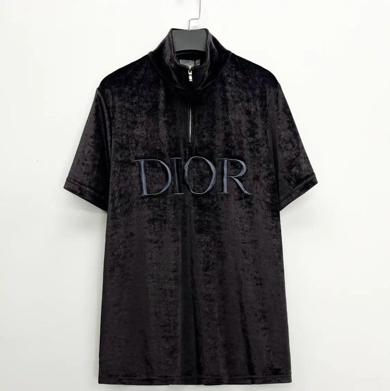 Dior Dior Black Embroidered Logo T-Shirt for Women 0089 Size XS / US 0-2 / IT 36-38 - 1 Thumbnail