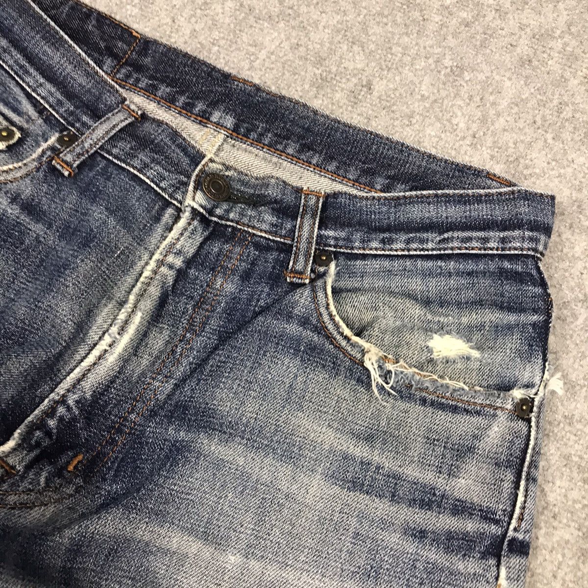 Japanese Brand GOLD RUSH DISTRESSED BAGGY DENIM PANTS Size US 28 / EU 44 - 6 Thumbnail