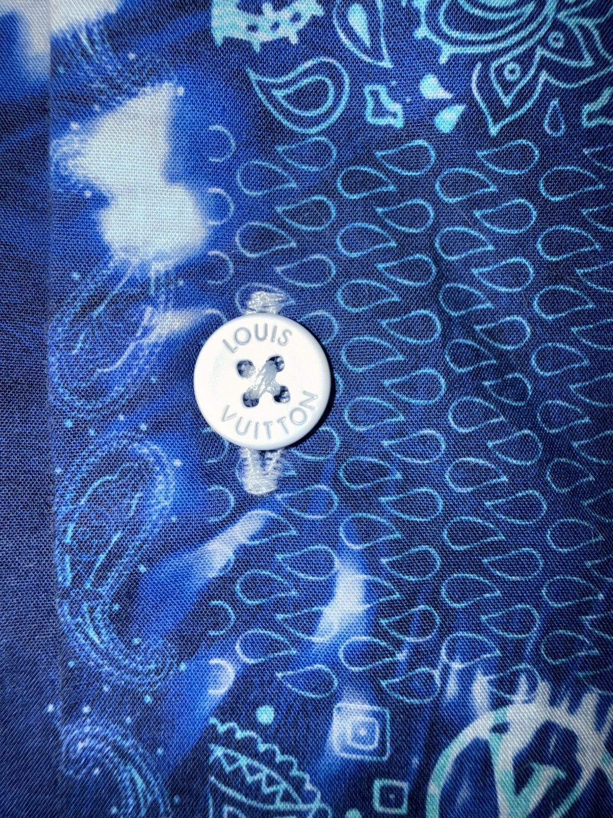 Louis Vuitton LV blue bandana shirt Size US L / EU 52-54 / 3 - 6 Thumbnail