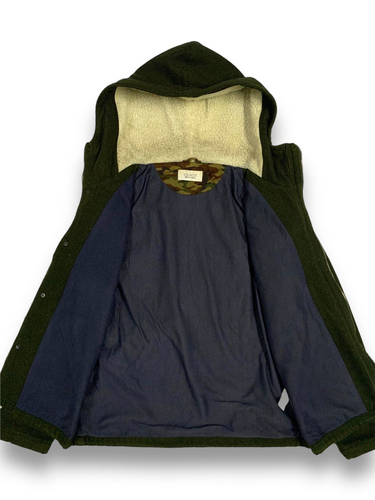 Japanese Brand Japanese Brand Y2K Browny FullZip Sherpa Lined Hooded Jacket Size US M / EU 48-50 / 2 - 3 Thumbnail