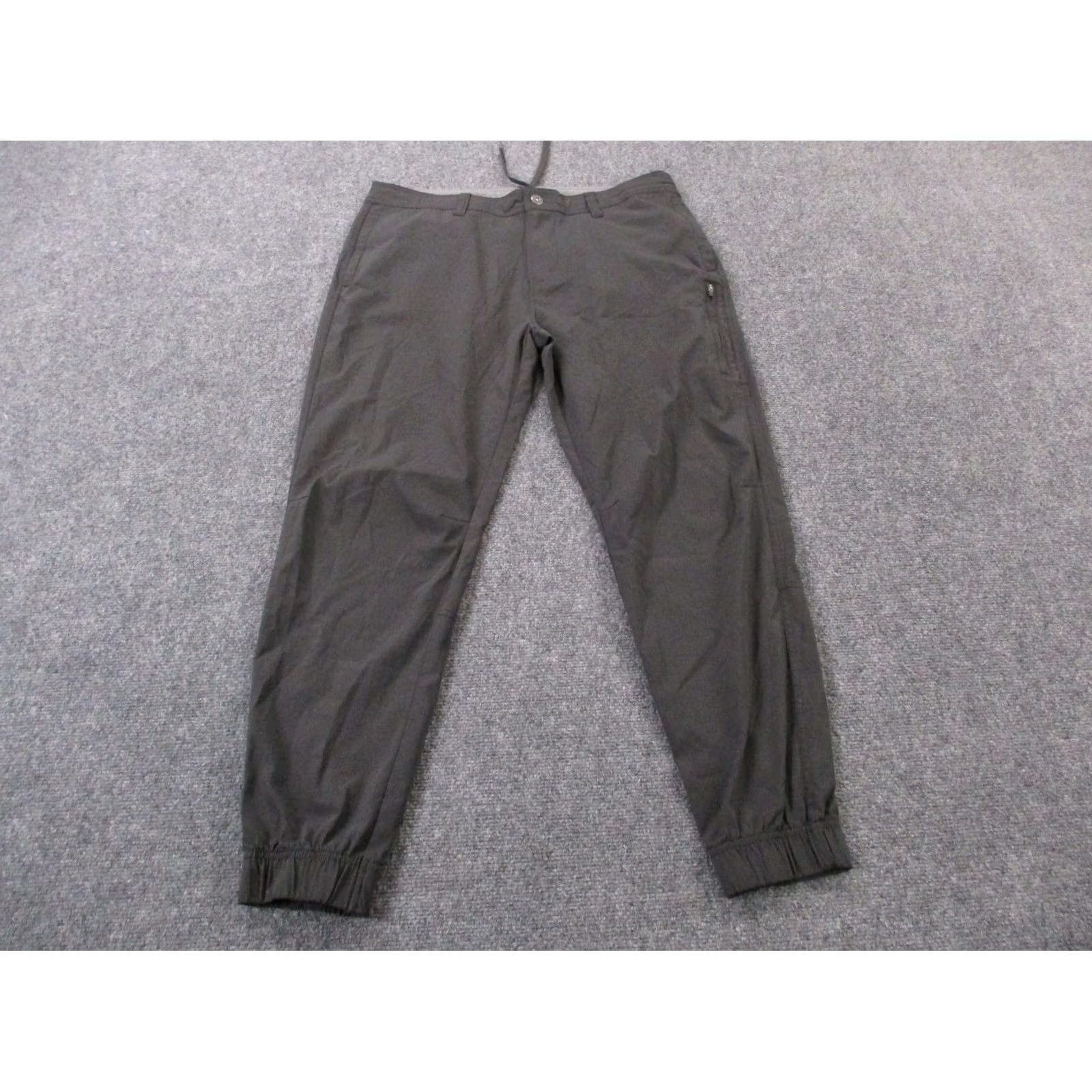 Prana prAna Pants Mens 34 Gray Cargo Tapered Jogger Performance Golf Stretch Casual Size US 34 / EU 50 - 2 Thumbnail