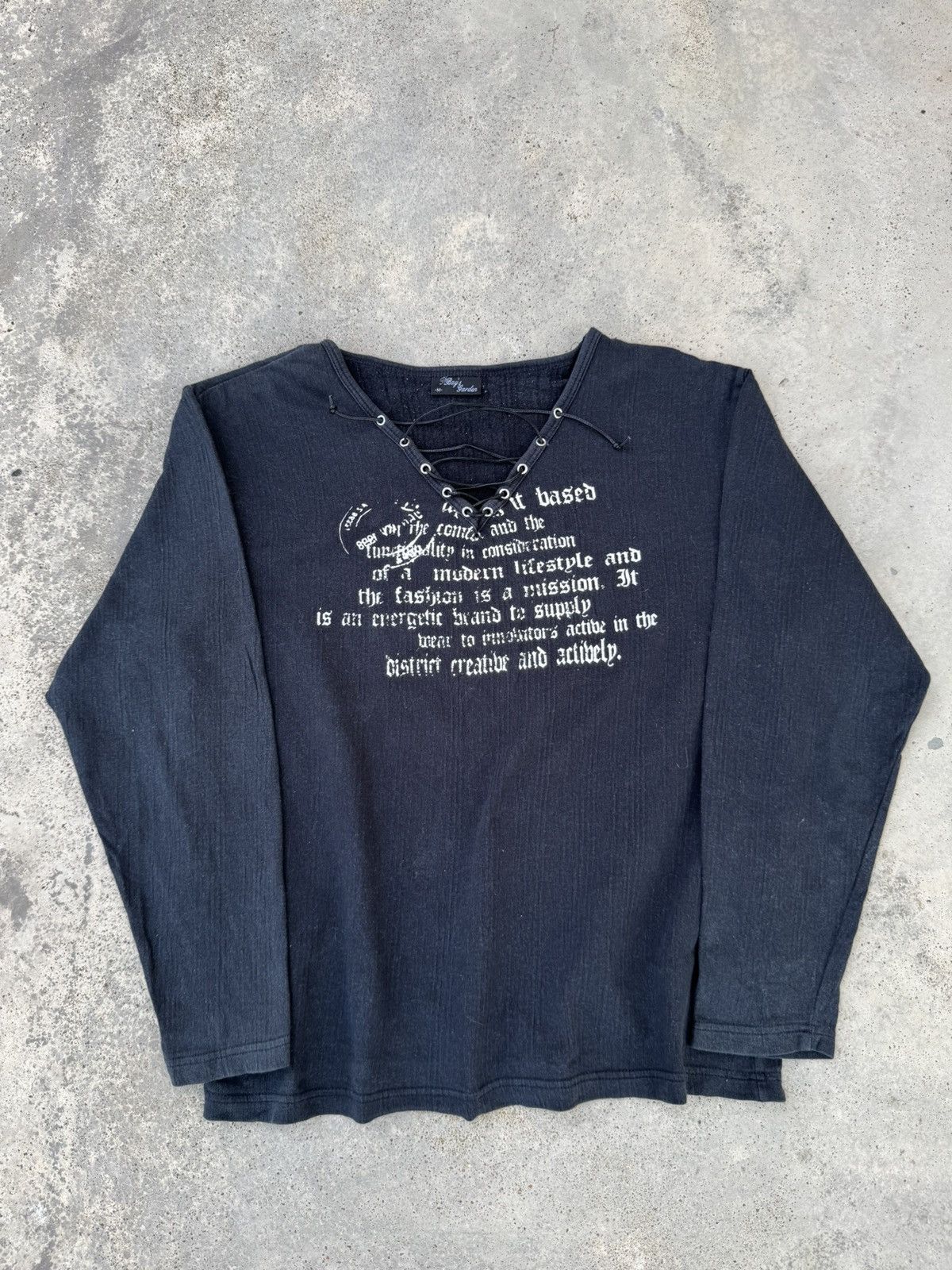 If Six Was Nine 2000s Distressed Japanese Archive Poem Grunge Tees Size US M / EU 48-50 / 2 - 1 Thumbnail