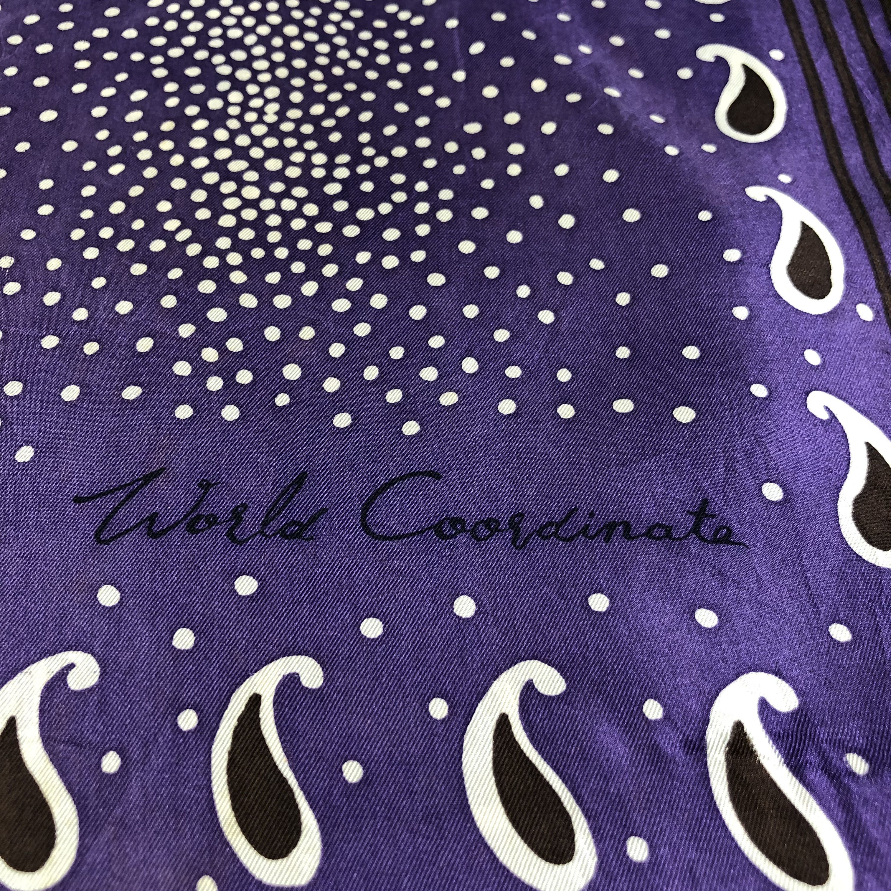 Vintage World Coordinate Luxury Silk Stole Silk Scarf M545 Size ONE SIZE - 3 Thumbnail