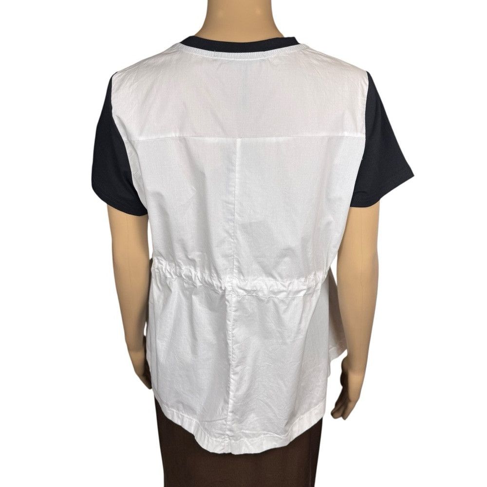 Other NWT New $99 Gabby Isabella Pointelle Flower Cotton Blouse S Size L / US 10 / IT 46 - 4 Thumbnail