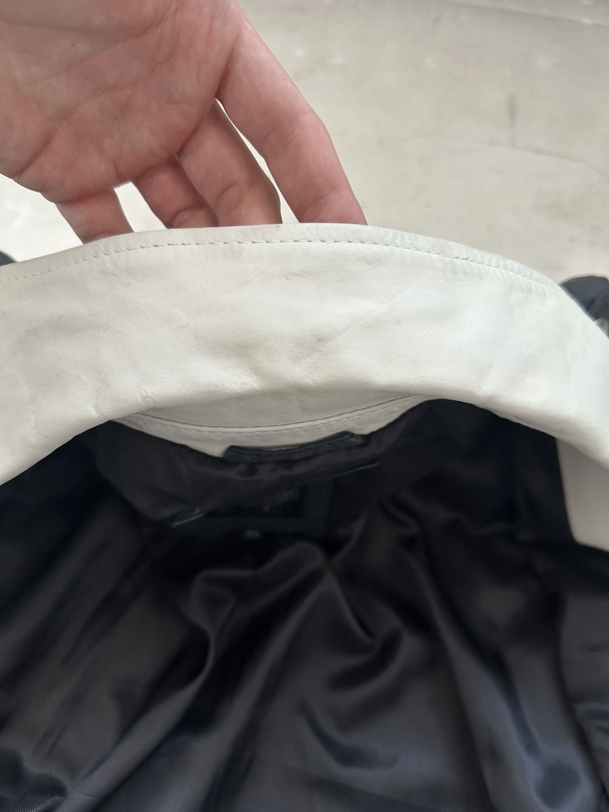 Designer × Diesel Diesel Waxed cotton and leather ramone biker jacket Y2K Size US XL / EU 56 / 4 - 17 Thumbnail