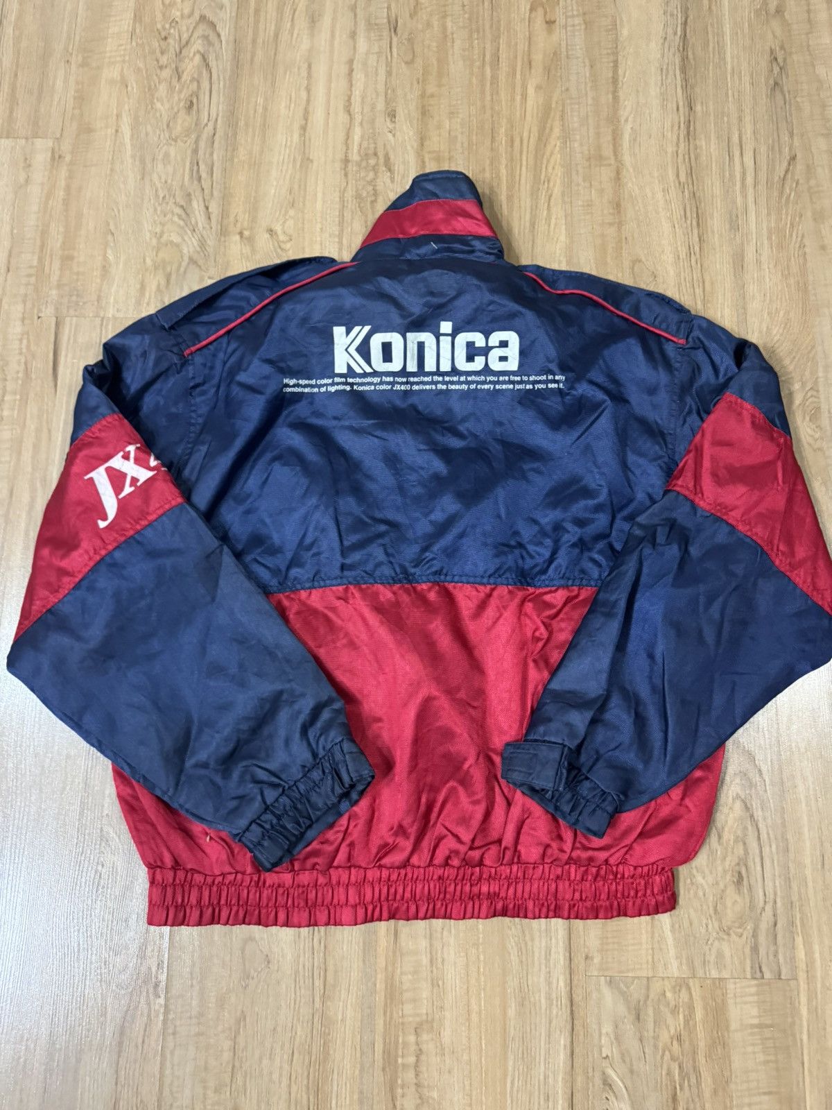 Vintage VINTAGE KONICA SPELLOUT BOMBER JACKET Size US L / EU 52-54 / 3 - 4 Thumbnail