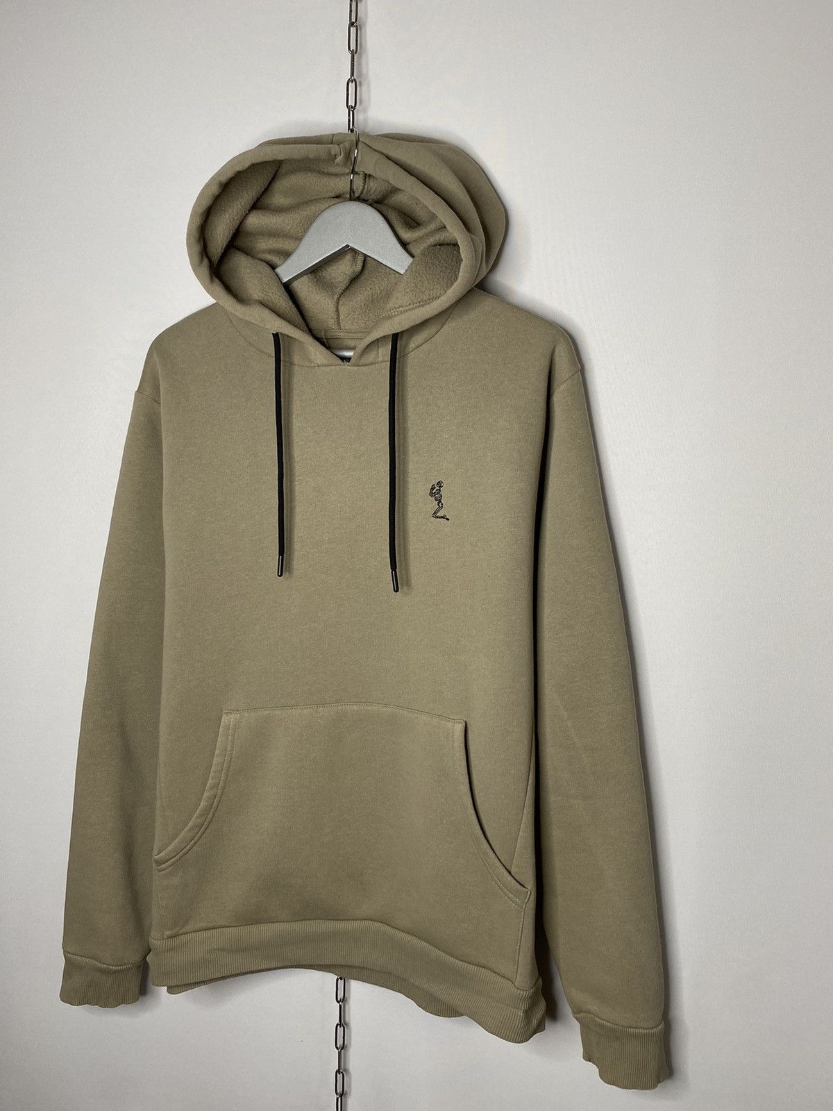 Vintage 🔥Vintage Religion Based Hoodie Pullover Mini Logo Biege🔥 Size US L / EU 52-54 / 3 - 2 Thumbnail