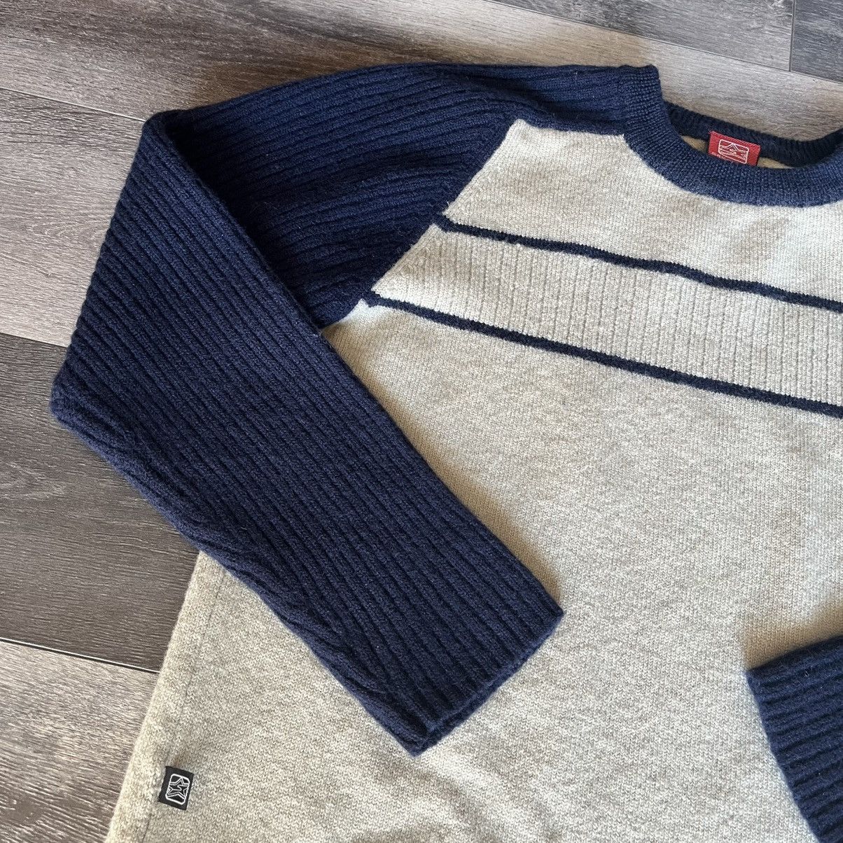 Sessions Vintage 2000s Sessions Point Zero Skater Stripe Wool Sweater Size US S / EU 44-46 / 1 - 3 Thumbnail