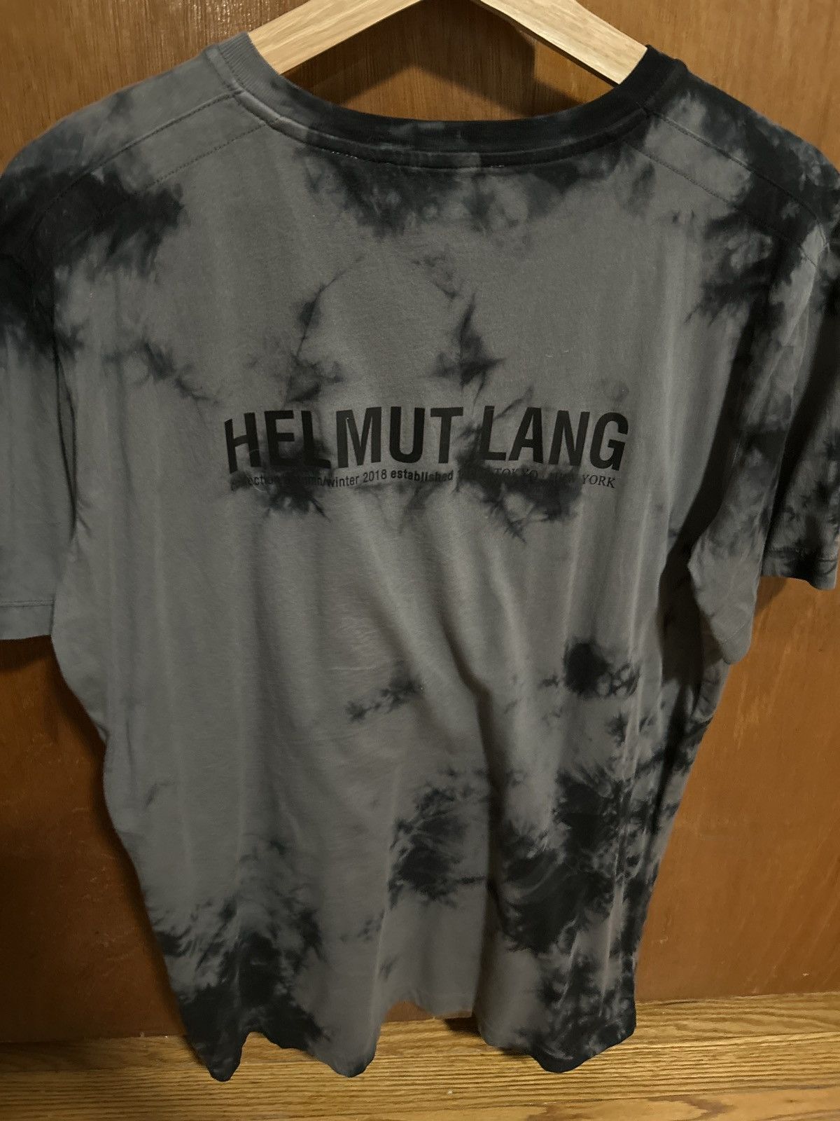 Helmut Lang Helmut Lang tie dye t shirt black grey Size US S / EU 44-46 / 1 - 2 Thumbnail