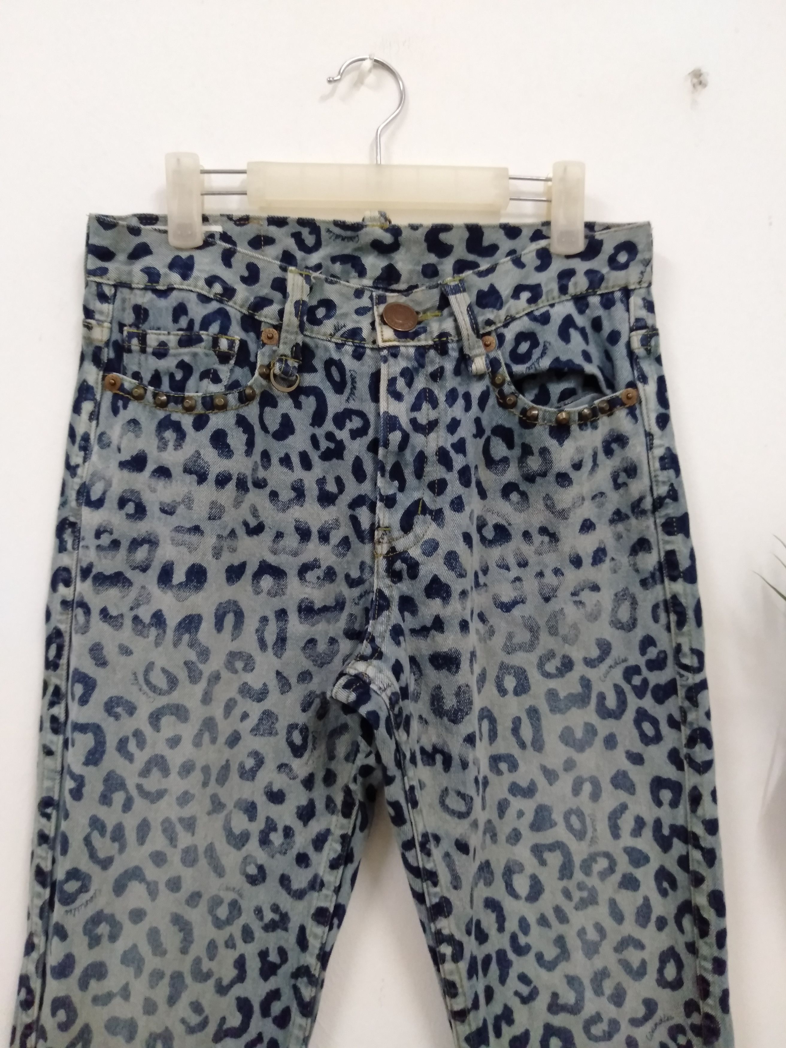 Hysteric Glamour Japanese Brand Leopard Print denim Hysterics inspired Size US 33 - 4 Thumbnail