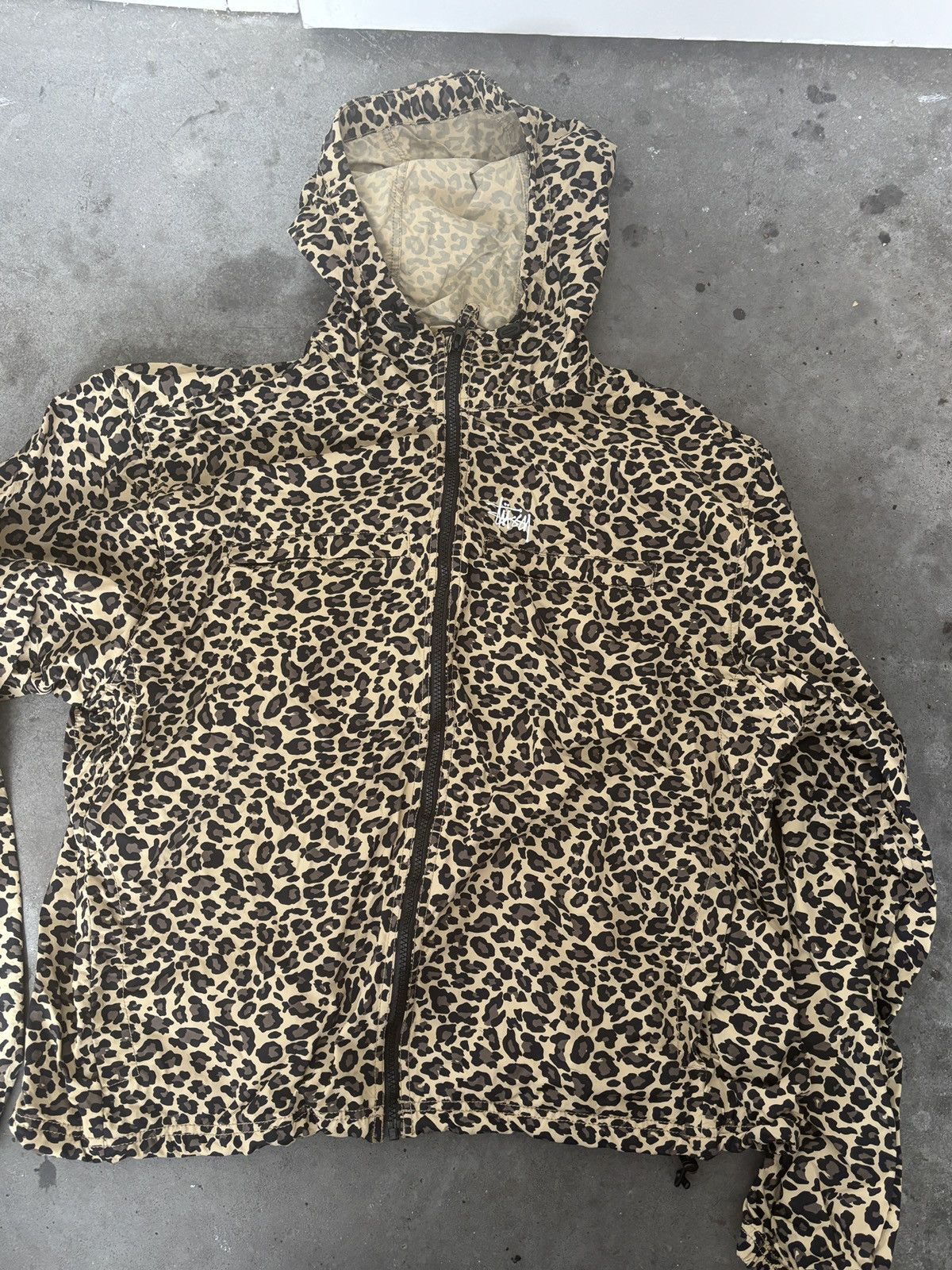Stussy Stussy Lightweight Hooded Jacket Cheetah | Grailed