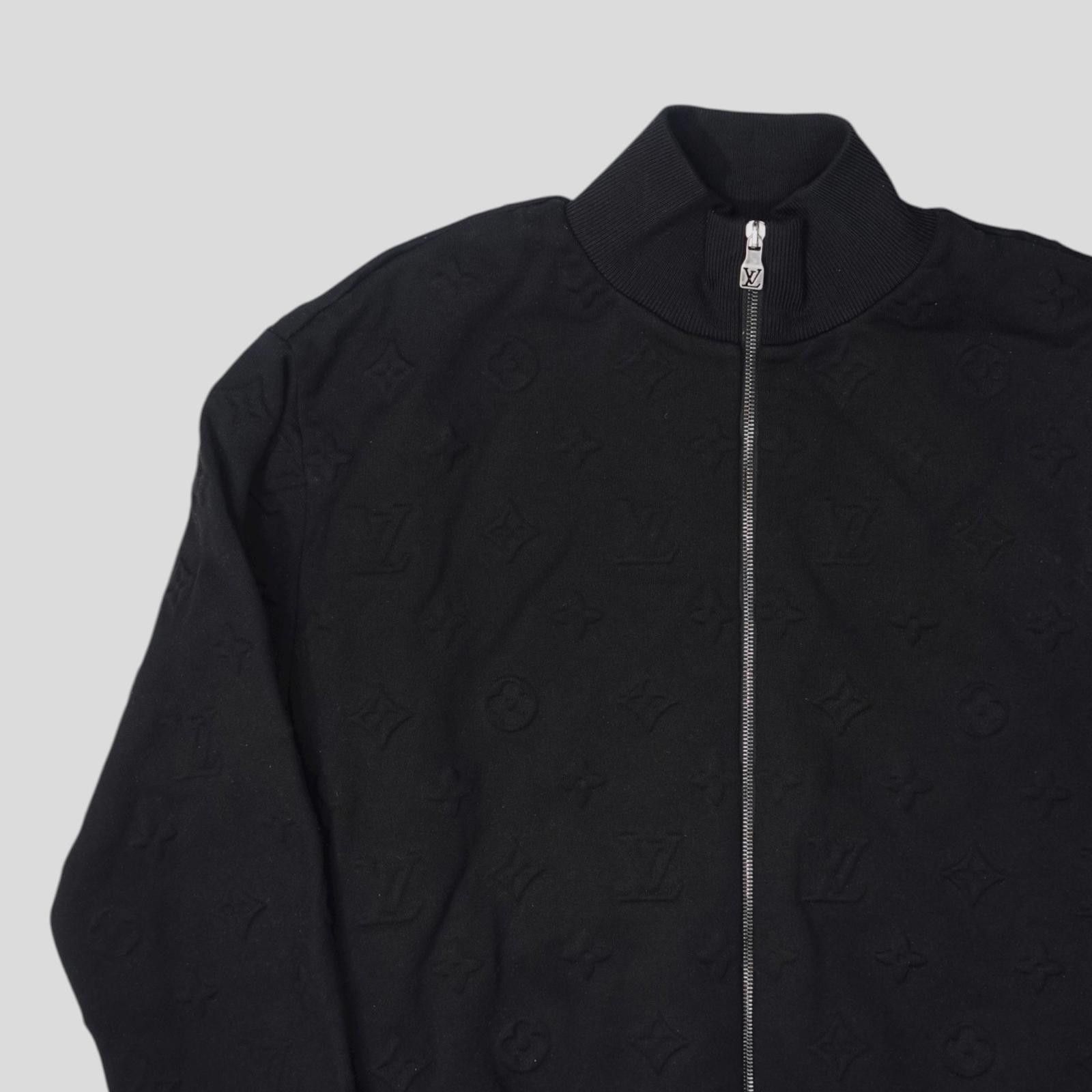 Louis Vuitton Louis Vuitton Embossed Monogram Tracktop in Black Size US XL / EU 56 / 4 - 2 Thumbnail