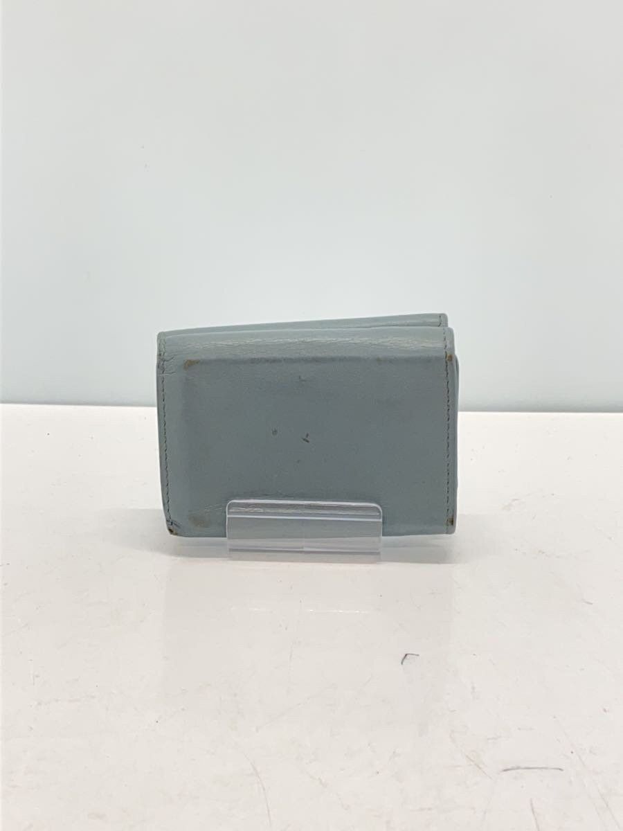 Balenciaga Balenciaga Leather Tri-Fold Wallet Blue Size ONE SIZE - 2 Thumbnail