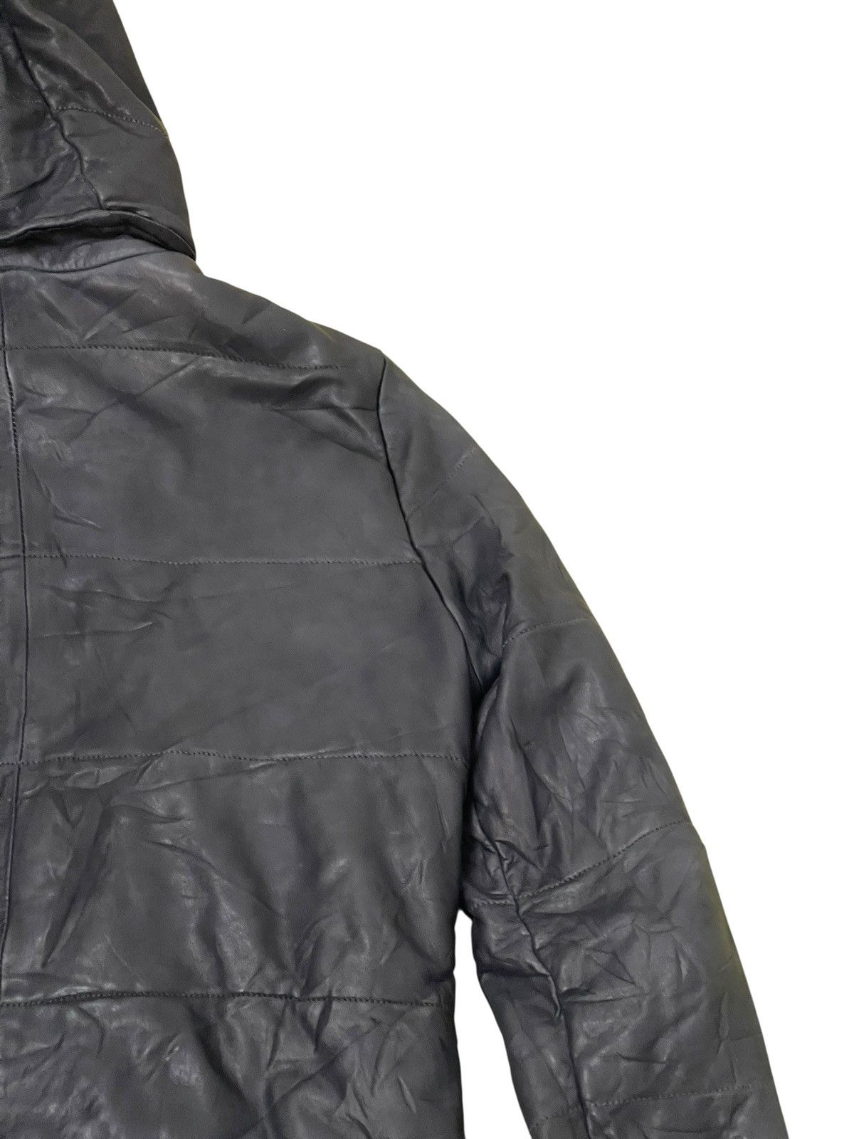 Giorgio Brato Giorgio Brato Leather Jacket Hoodie Slim 7🟩0 Size US M / EU 48-50 / 2 - 21 Thumbnail