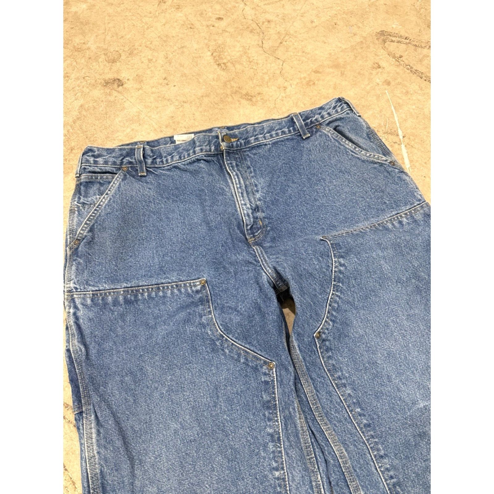 Carhartt Carhartt Jeans Men’s 42 42x32 Loose Original Fit Blue Wide-Leg B73-DST Size US 42 / EU 58 - 4 Thumbnail