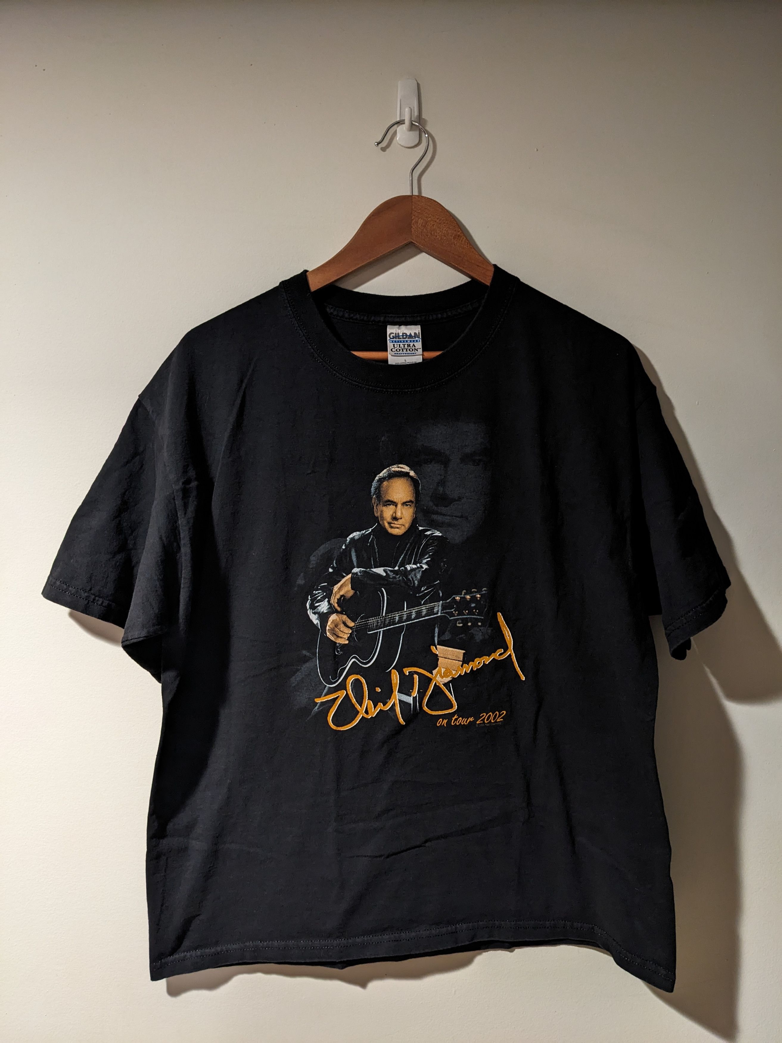 Band Tees × Vintage Vintage 2002 Neil Diamond on Tour Country Singer T-Shirt Size US L / EU 52-54 / 3 - 1 Thumbnail