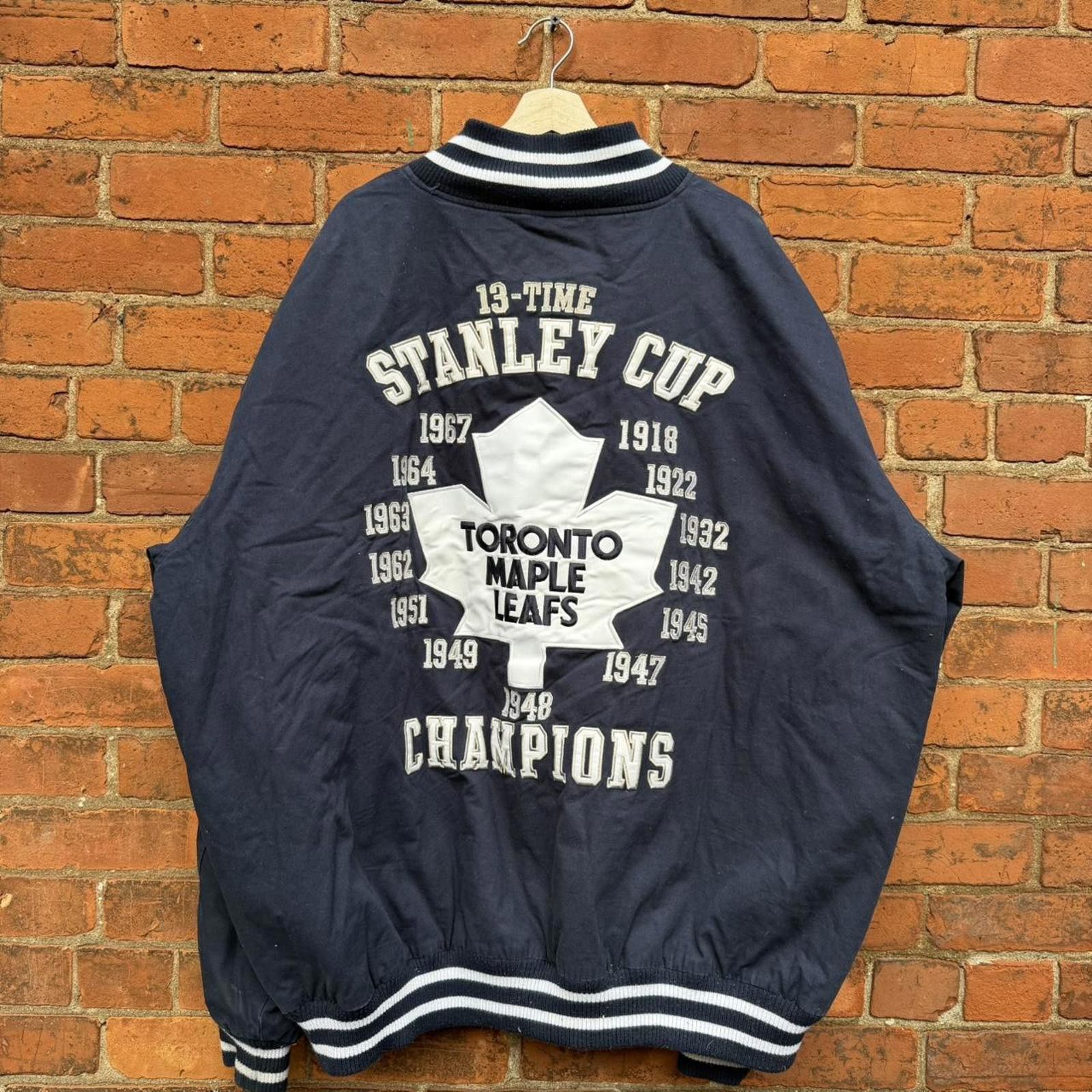 G-III vintage Toronto maple leafs Stanley cup champions jacket 4XL Size US XXL / EU 58 / 5 - 4 Thumbnail