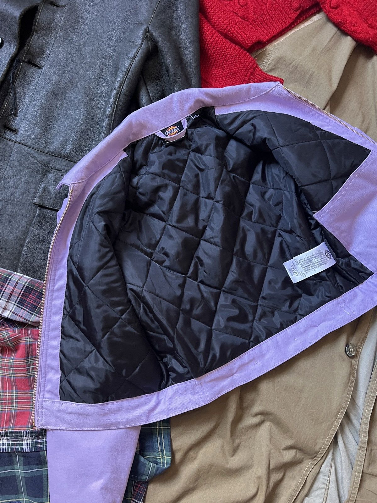 Dickies Cropped Dickies Pink Workwear Skating Jacket Carhartt Style Size XS / US 0-2 / IT 36-38 - 12 Thumbnail