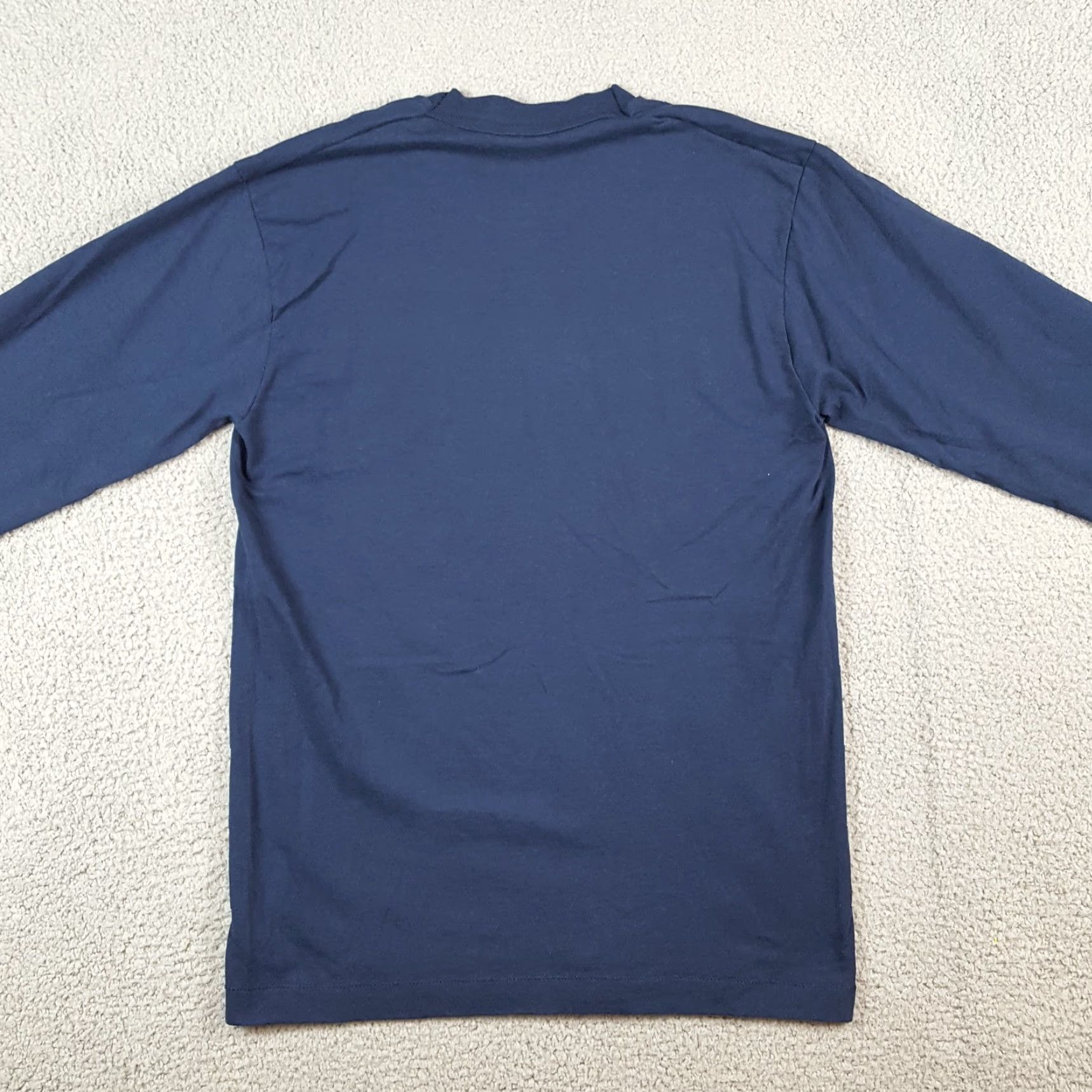 Fruit Of The Loom Vintage Fruit of the Loom Men's 90s Floral Long Sleeve T-Shirt Small Blue Outdoor Garden Retro Y2K Size US S / EU 44-46 / 1 - 5 Thumbnail