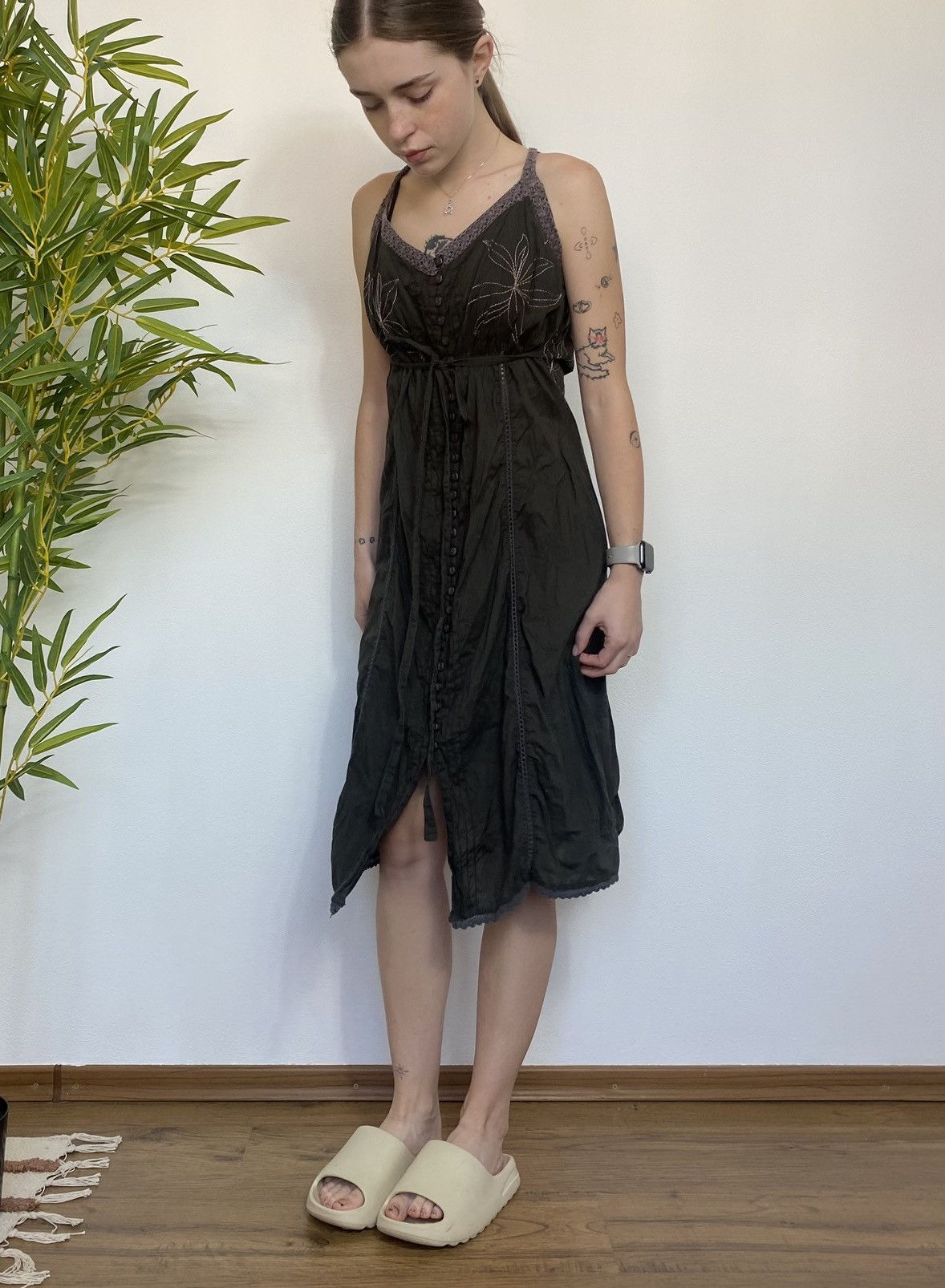Calvin Klein Y2K STYLE MIDI CALVIN KLEIN DRESS Size S / US 4 / IT 40 - 8 Thumbnail