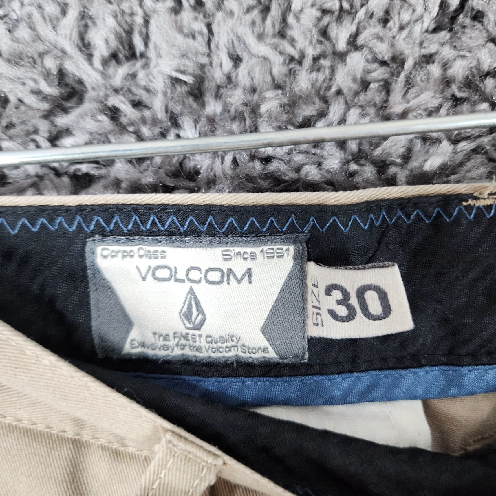 Volcom Volcom Corpo Class Mens Brown Straight Leg Polyester Cotton Pants Size 30 Size US 30 / EU 46 - 3 Thumbnail