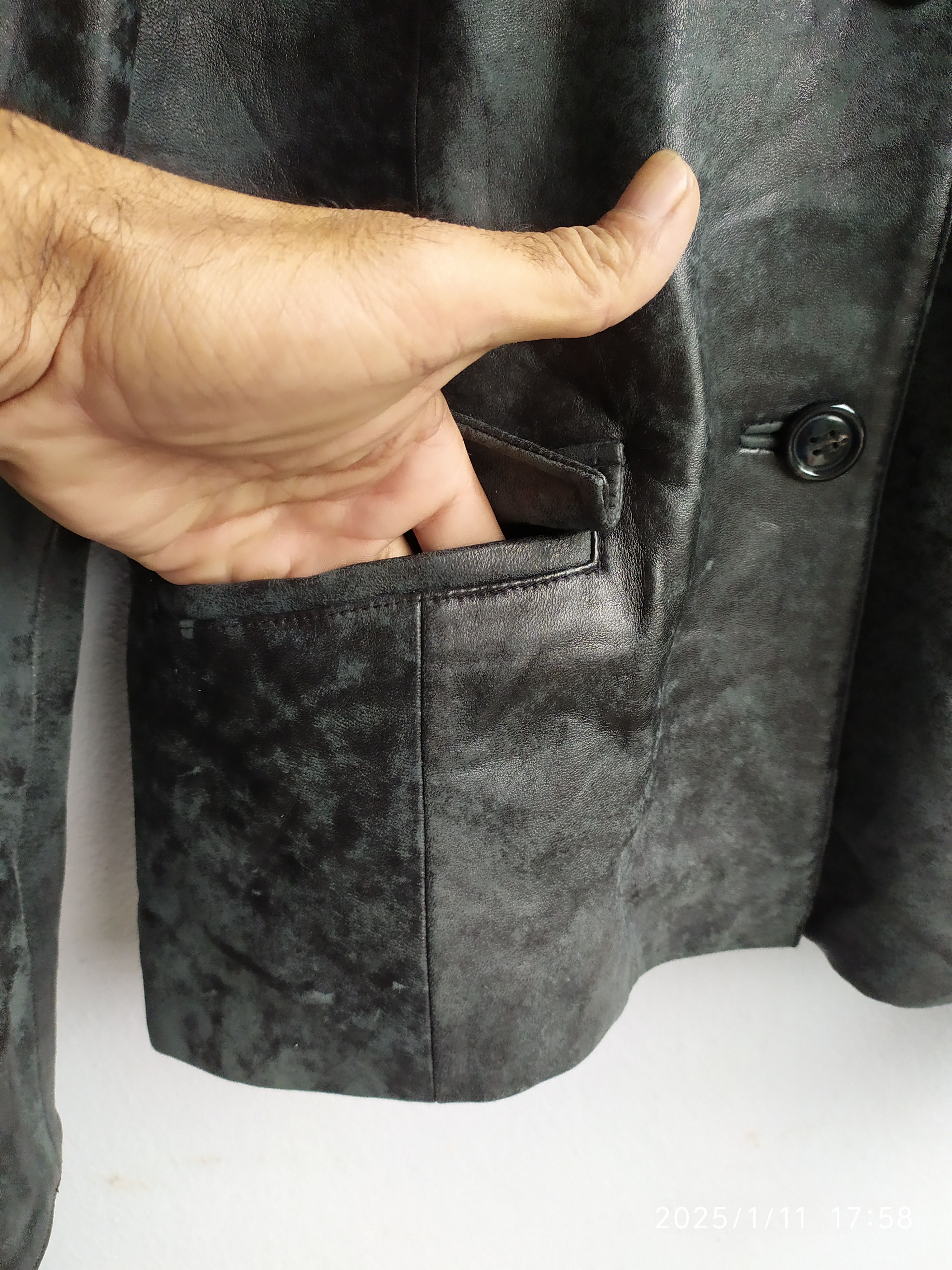 If Six Was Nine × Japanese Brand × Le Grande Bleu (L.G.B.) 2000s Serenella Fur Leather Jacket Size US S / EU 44-46 / 1 - 4 Thumbnail