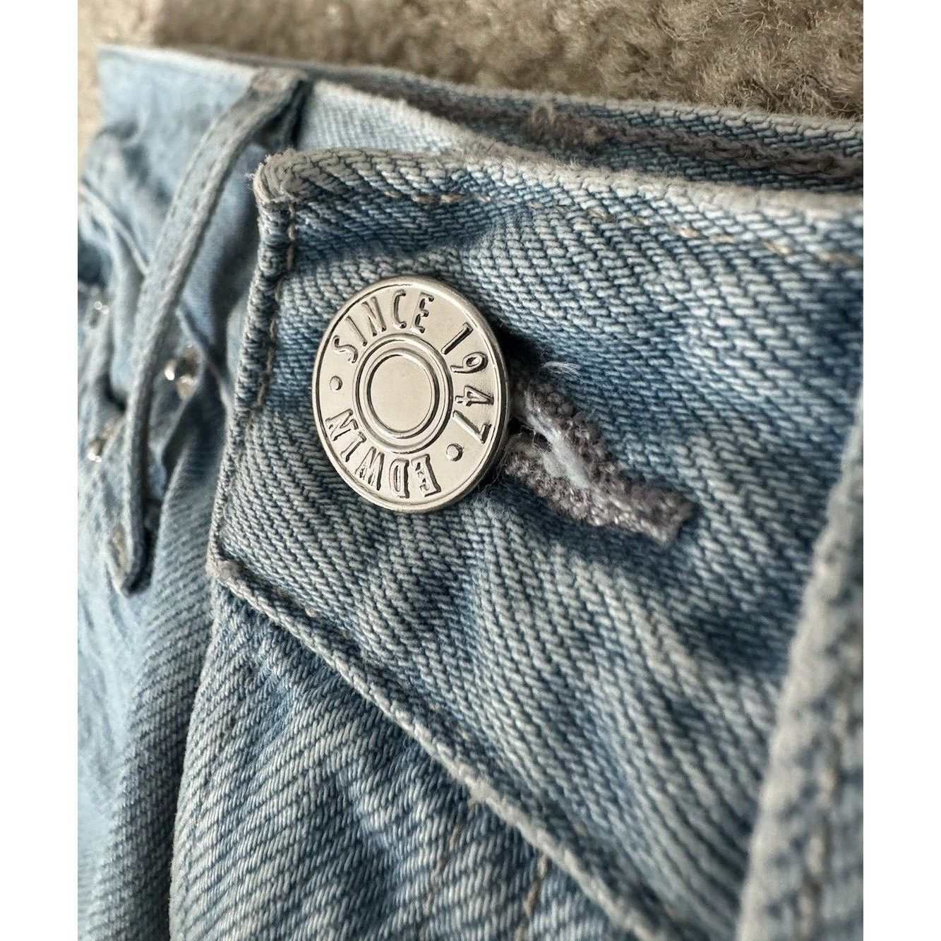Edwin EDWIN DANI Escape Straight Blue Jeans Women’s 25 Stretch NEW Size 26" / US 2 / IT 38 - 3 Thumbnail