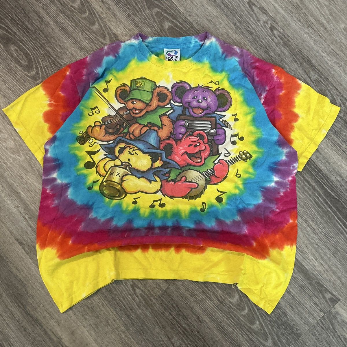 Band Tees Grateful Dead Bear Jamboree tie-dye t-shirt XL Liquid blue Size US XL / EU 56 / 4 - 1 Thumbnail