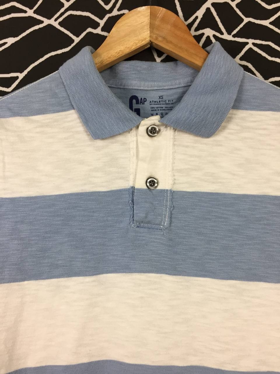 Gap GAP Athletic Fit Striped Polo Shirt Size XS Size US XS / EU 42 / 0 - 3 Thumbnail