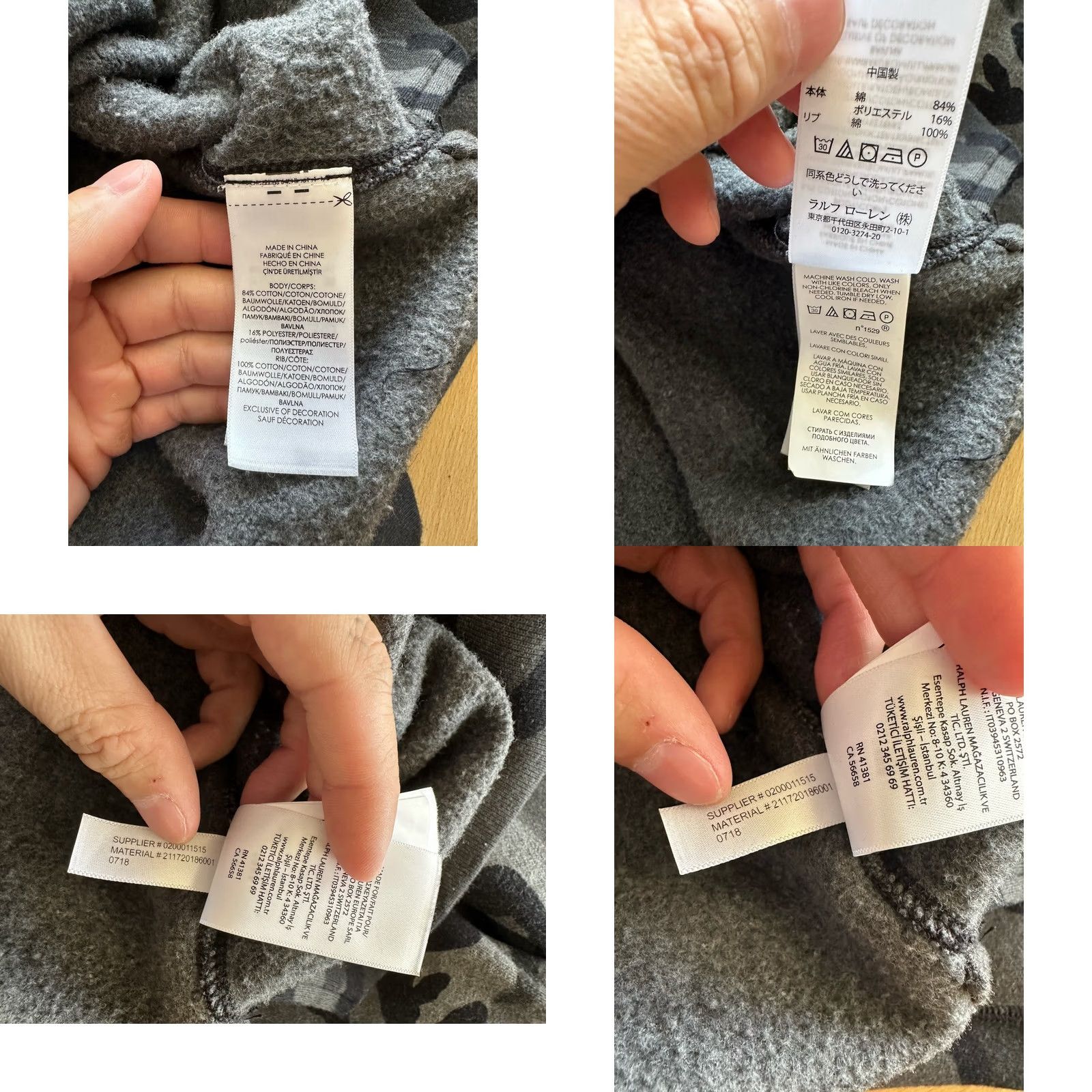 Polo Ralph Lauren Polo Ralph Lauren Sweatshirt Womens Size Small Black Gray Camo Pullover Size S / US 4 / IT 40 - 8 Thumbnail