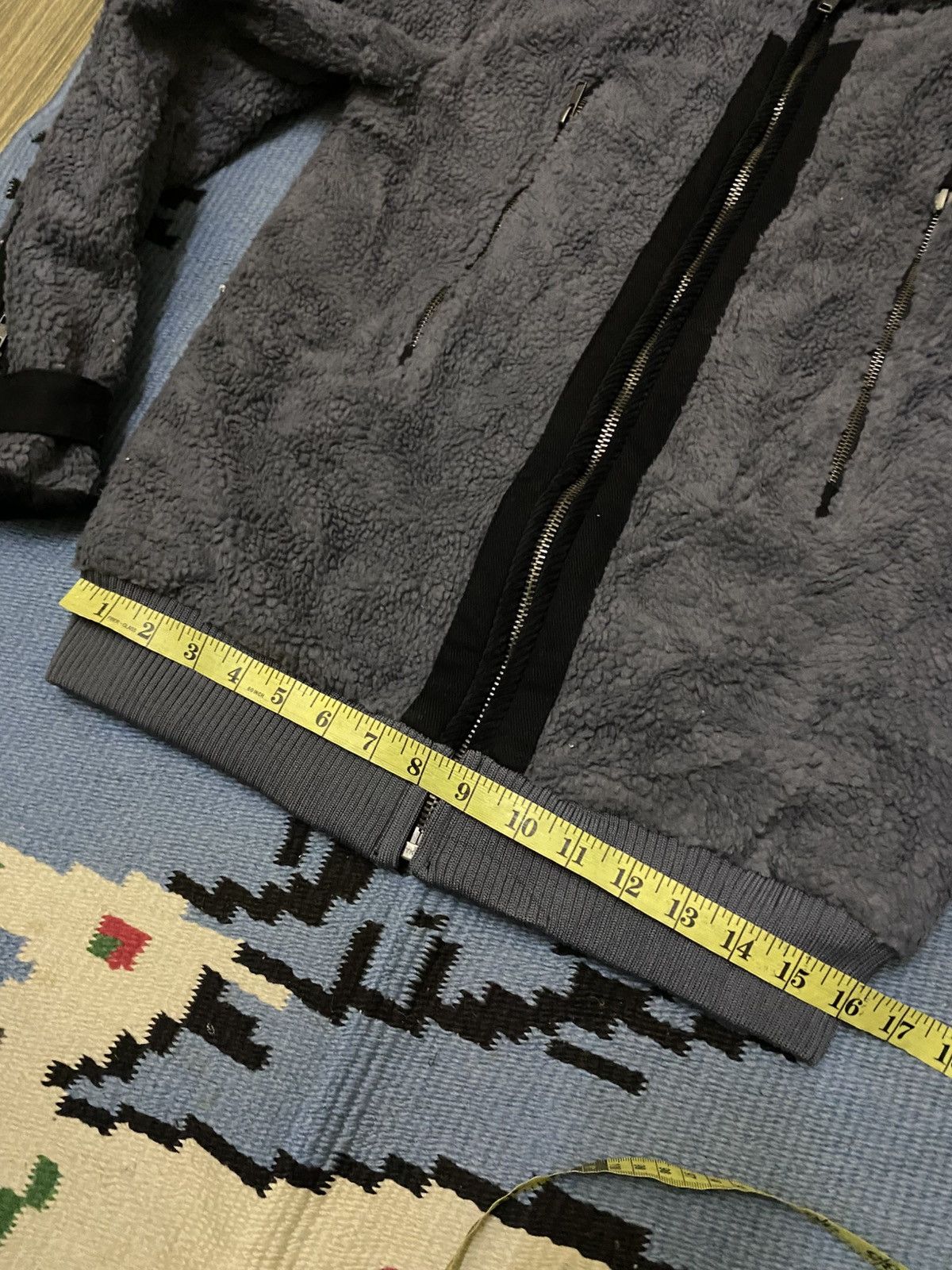 Japanese Brand YUU-LEEN MULTI ZIPPER POCKET FLEECE HOODIE Size US M / EU 48-50 / 2 - 12 Thumbnail
