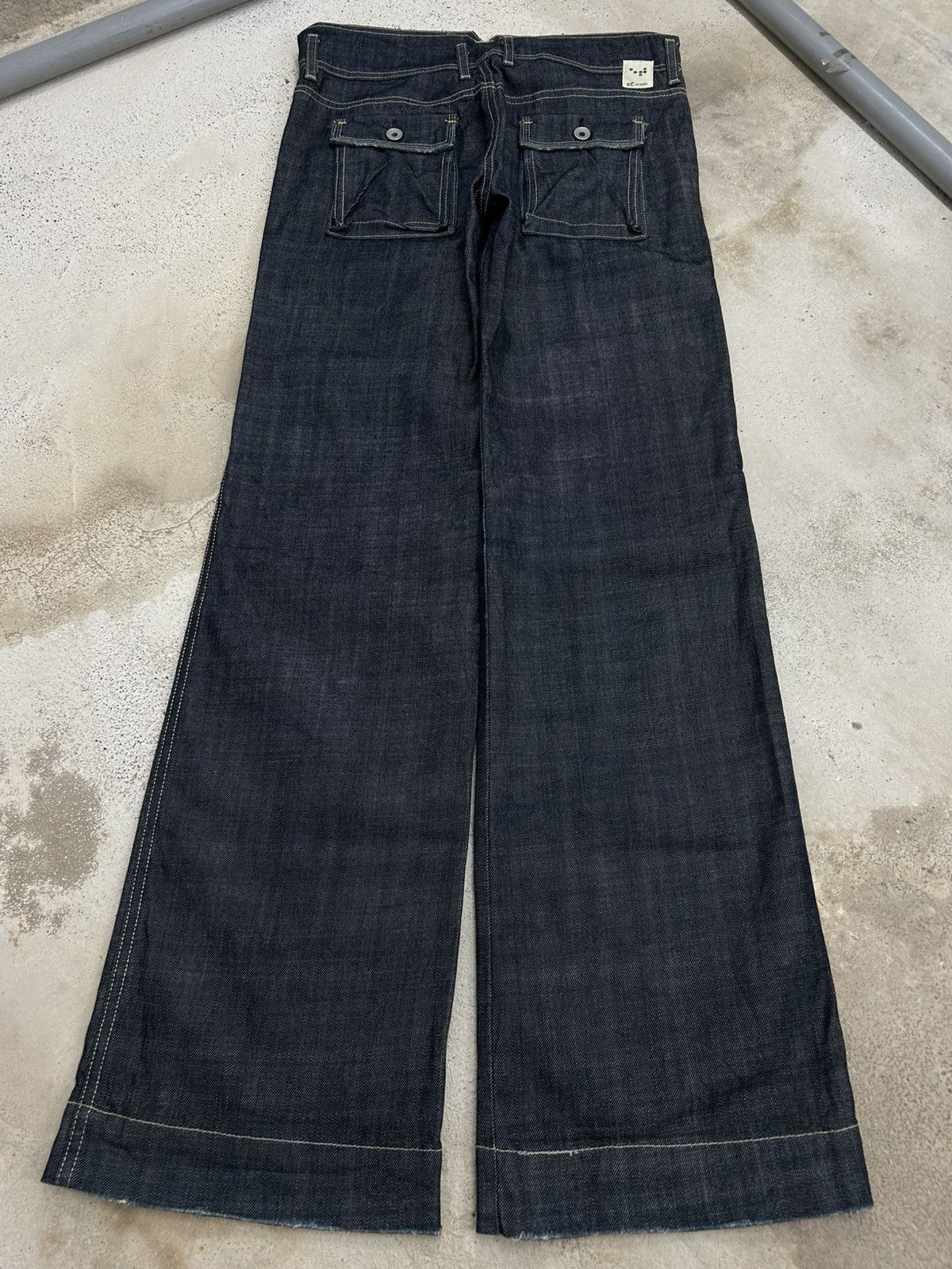 Hysteric Glamour Vintage Et Boite Jeans Wide Leg Flare Indigo Unisex Size 31" - 2 Thumbnail