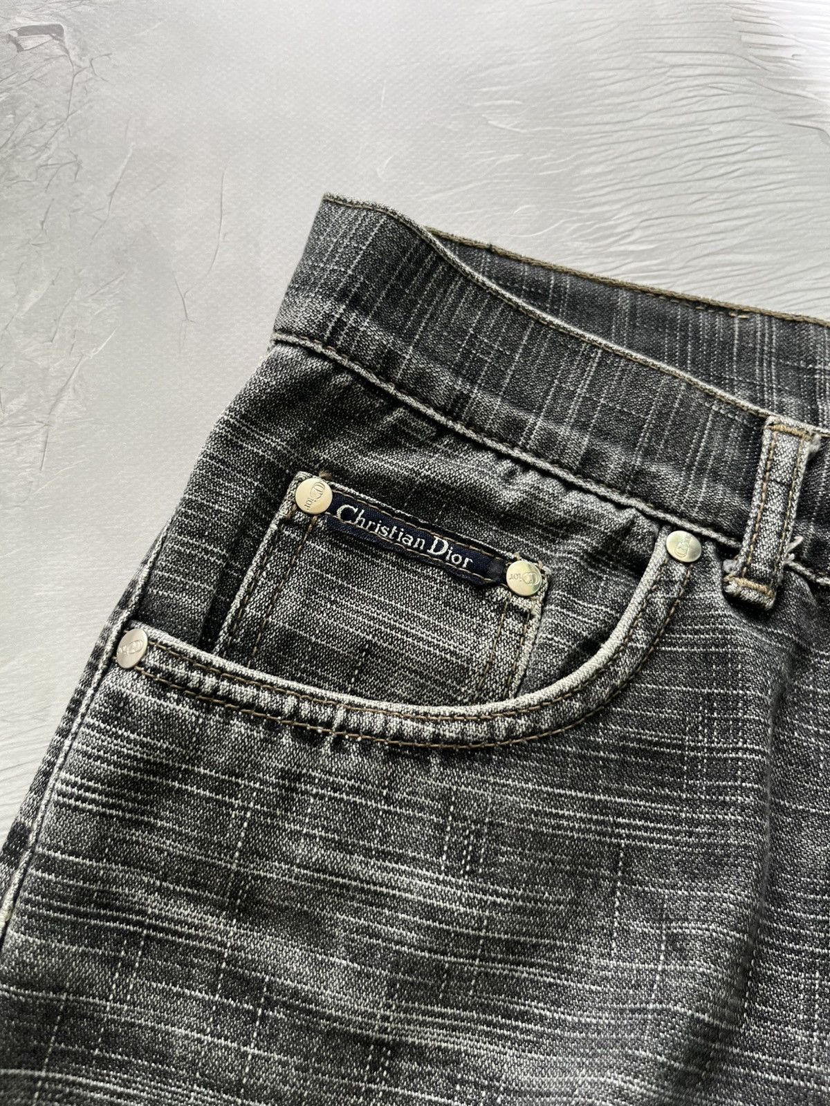 John Galliano CD Vintage 90s Denim Jeans Gray John Galliano Size US 30 / EU 46 - 4 Thumbnail