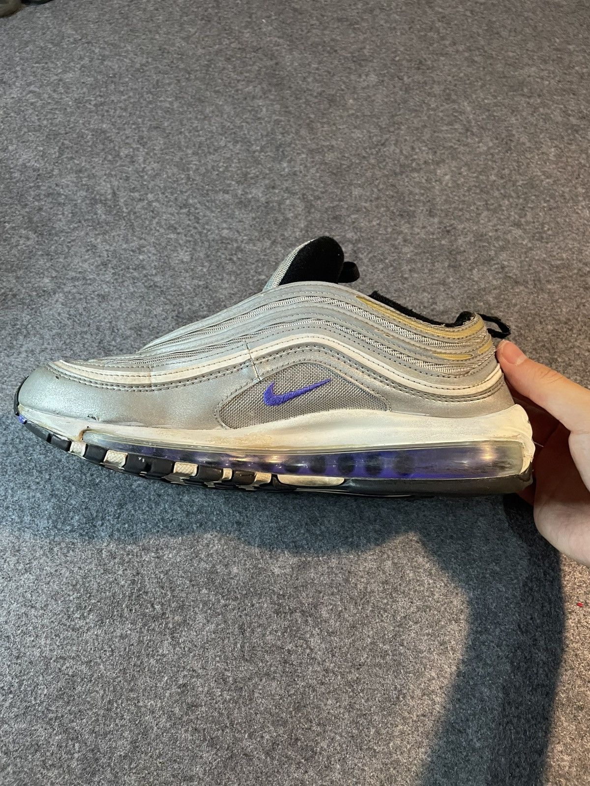 Nike Nike Air Max 97 Silver Violet Size US 7.5 / EU 40-41 - 4 Thumbnail