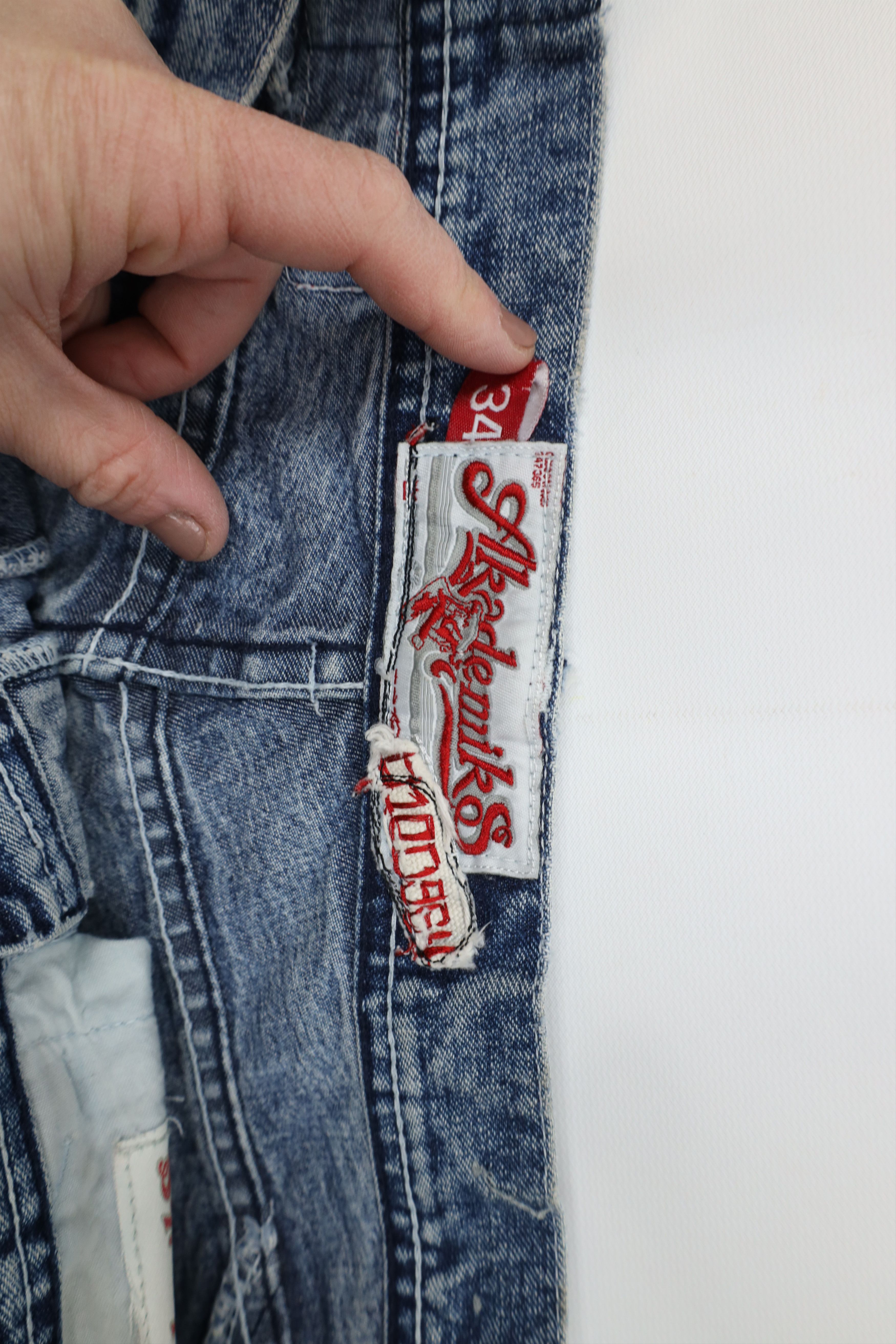 Vintage Vintage 90s Y2K Streetwear Baggy Wide Leg Denim Jeans Size US 34 / EU 50 - 10 Thumbnail
