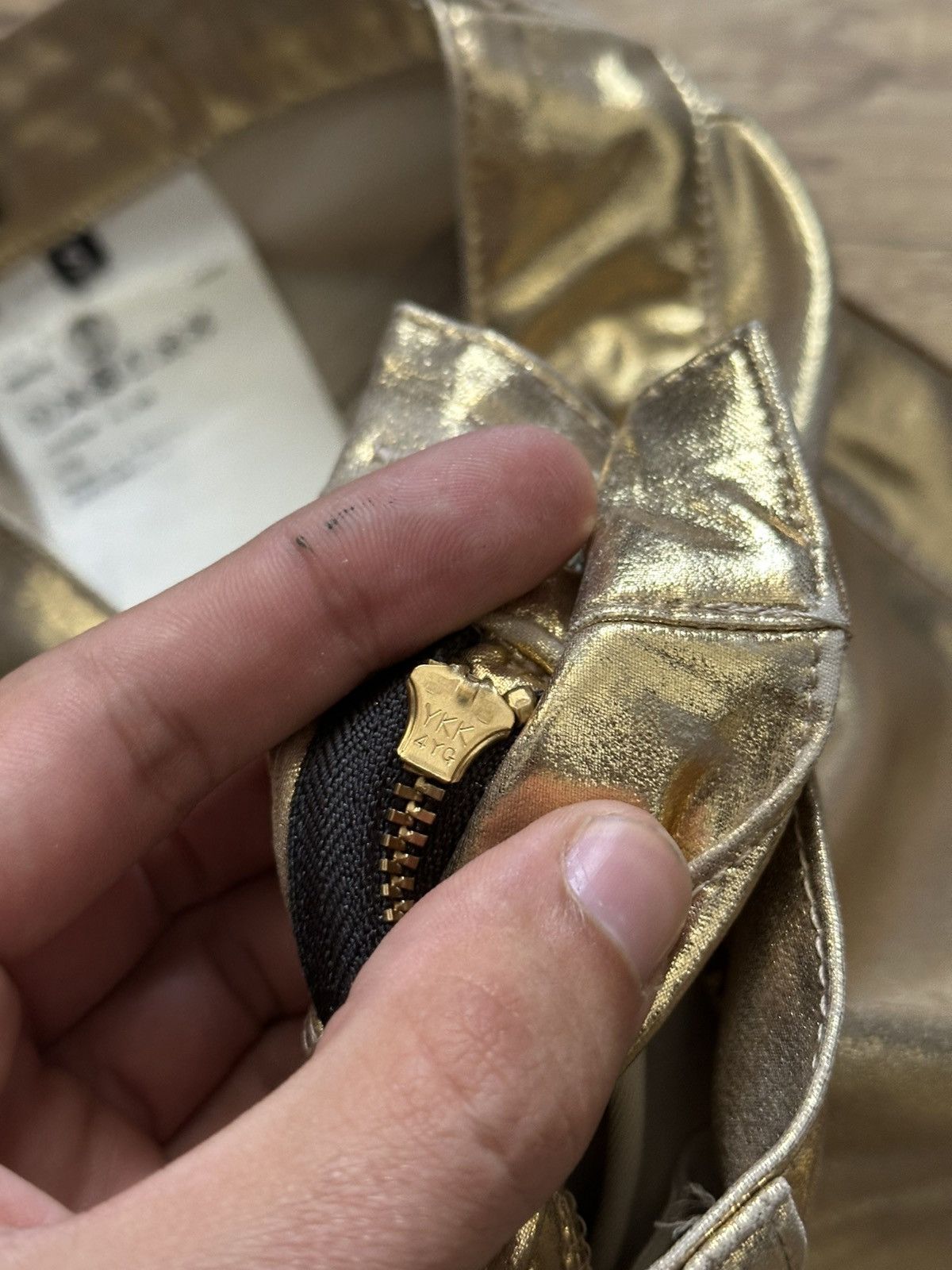 Junya Watanabe Junya Watanabe Japanese Gold Pants Trousers Size 24" / US 00 / IT 34 - 10 Thumbnail