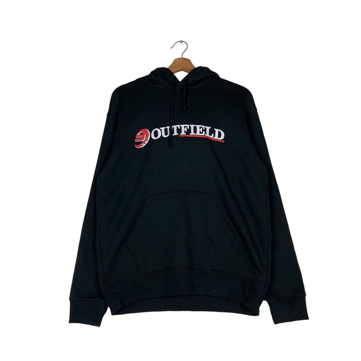 Japanese Brand OUTFIELD Big Logo Pullover Hoodies Sweatshirt #1390-C63 Size US L / EU 52-54 / 3 - 7 Thumbnail
