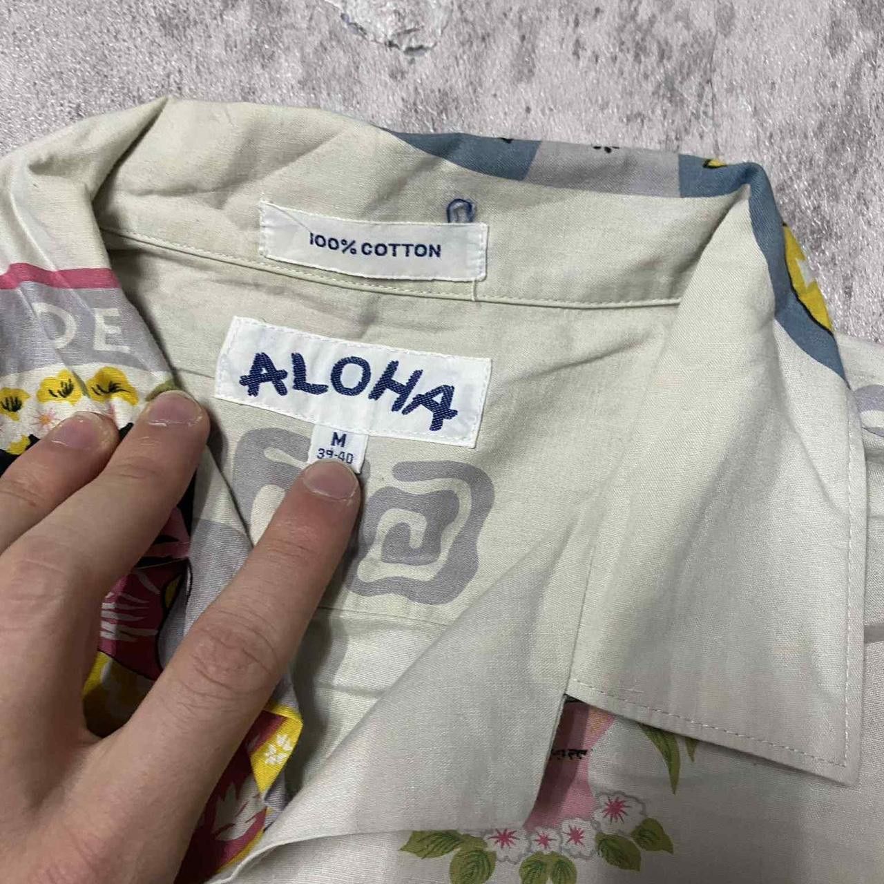 Other Cream and multi-coloured vintage Aloha shirt with Size US M / EU 48-50 / 2 - 3 Thumbnail