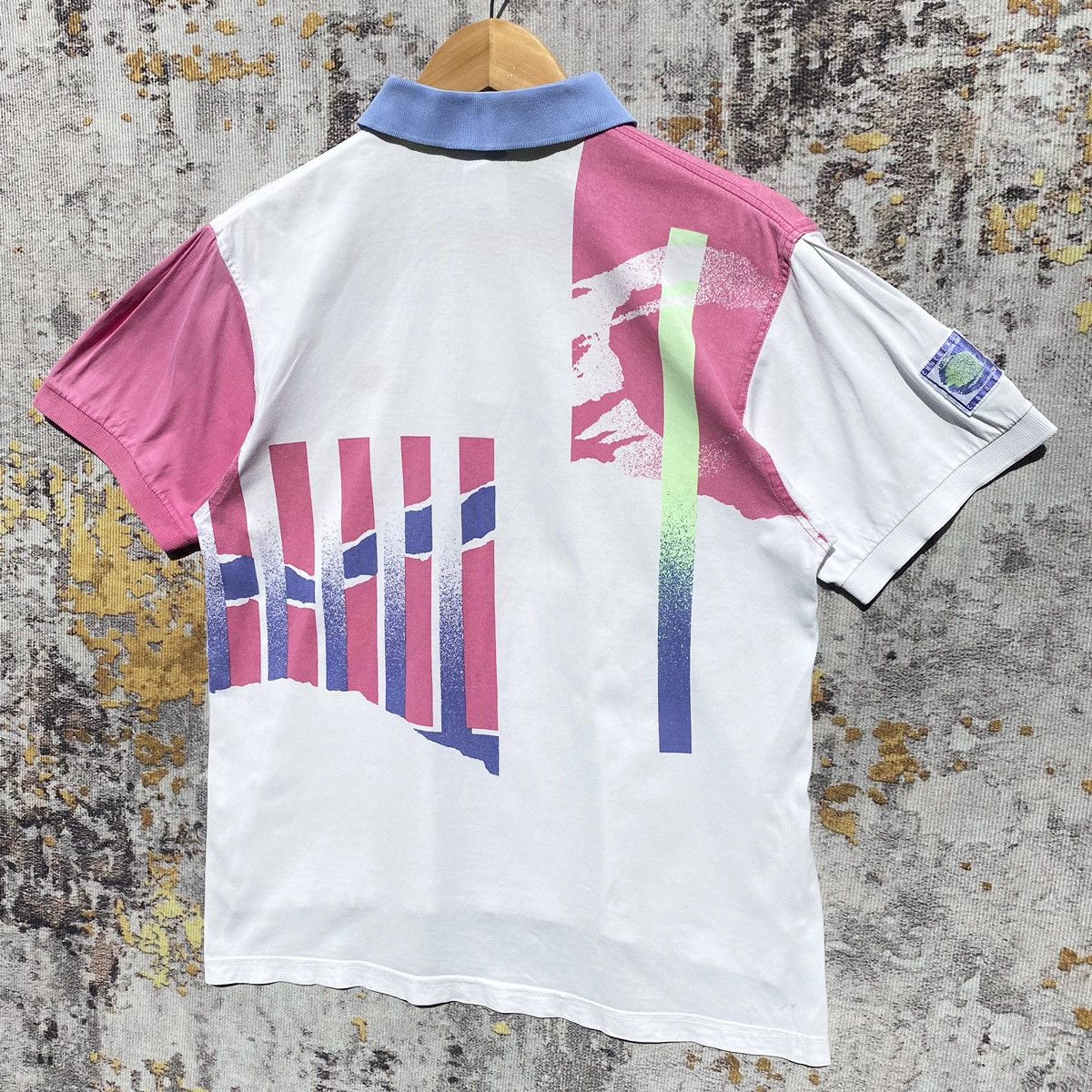Nike Vintage Nike Agassi Challence Court Polo Shirt Distressed Size US S / EU 44-46 / 1 - 4 Thumbnail