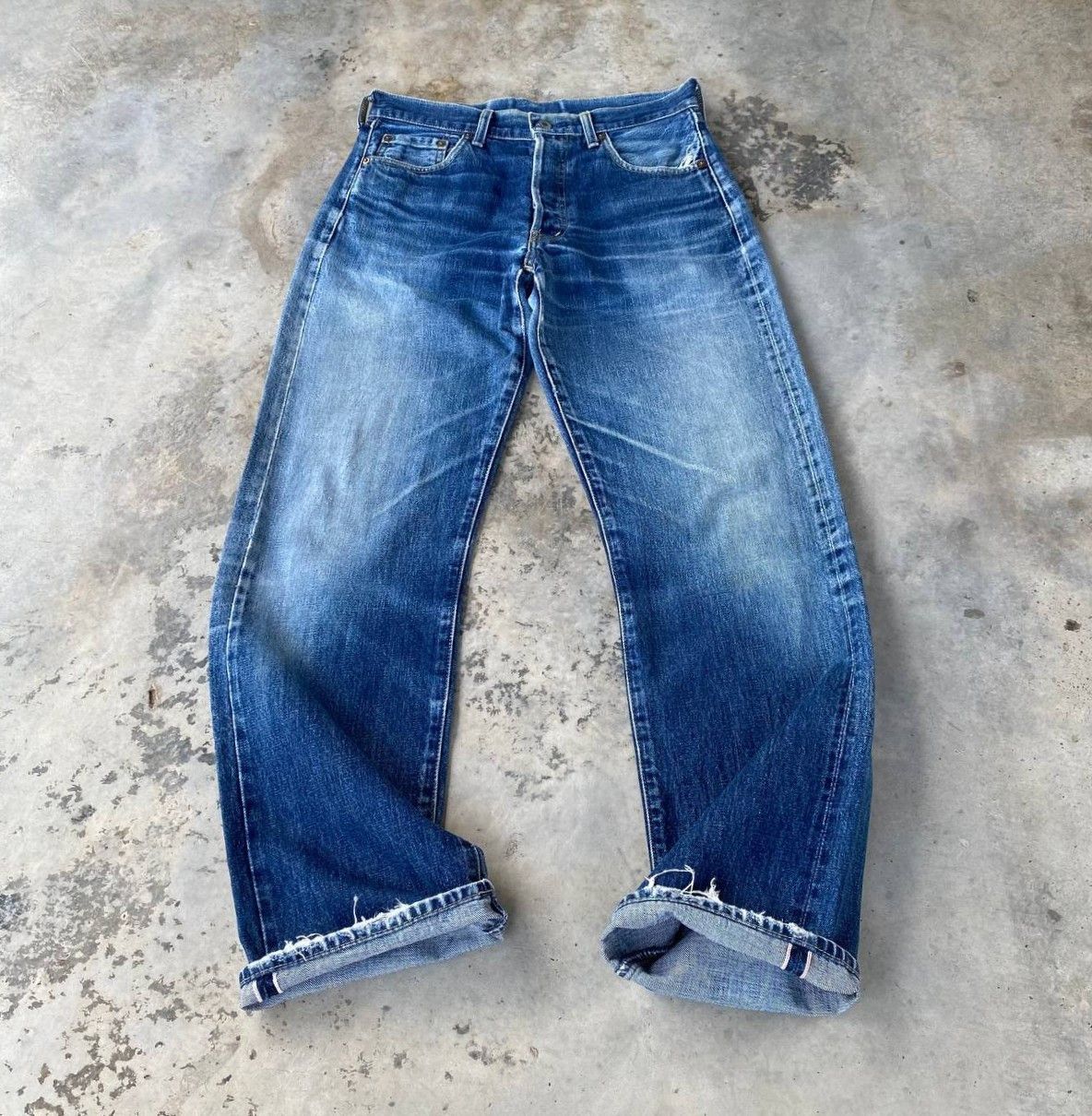 Levi's Vintage Clothing Vintage Levi’s 503BXX 90's Selvedge Denim Big E Repro 1950s Size US 29 - 6 Thumbnail