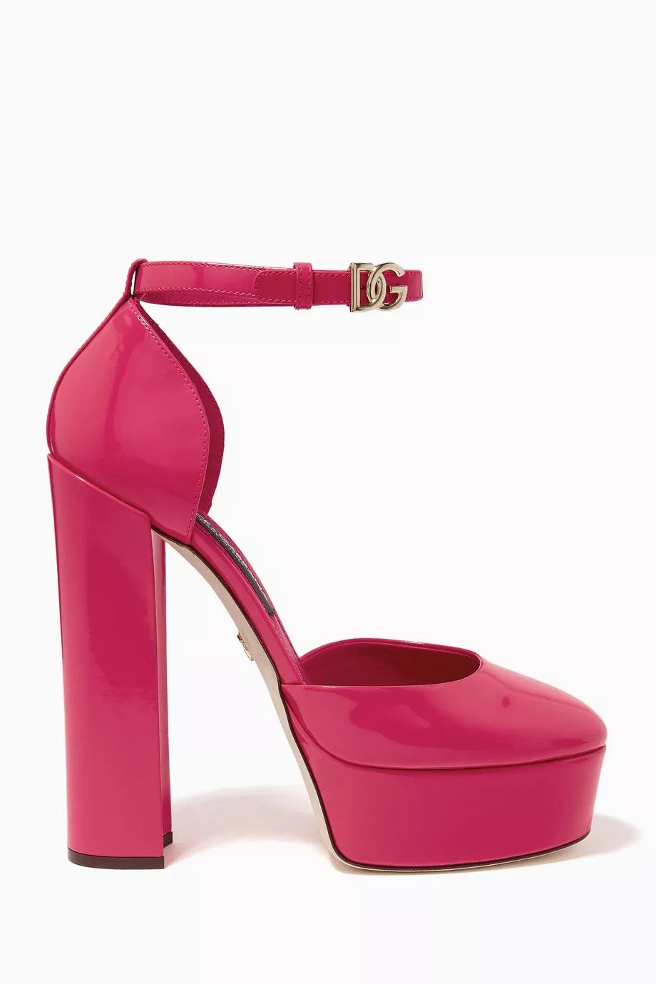 o1y0925 Ankle Strap Pumps in Fuchsia