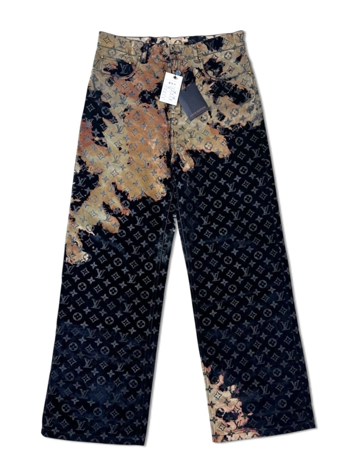 Louis Vuitton Louis Vuitton 34 Faded Fire Bleached Monogram Cloud Jeans Size US 34 / EU 50 - 2 Thumbnail