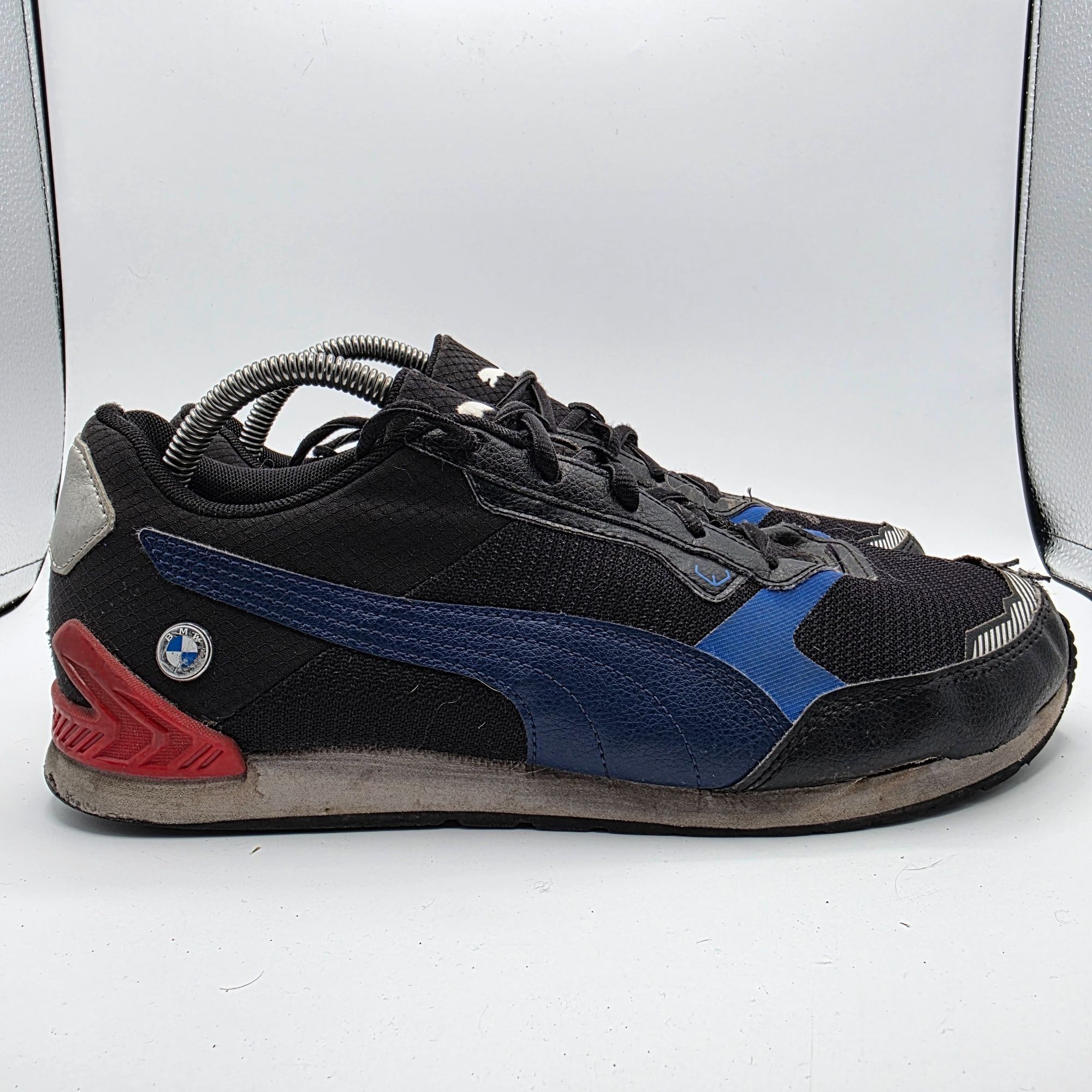 BMW × Puma Puma x BMW Motorsports Track Racer Mens Size 9.5 Black Blue Size US 9.5 / EU 42-43 - 12 Thumbnail