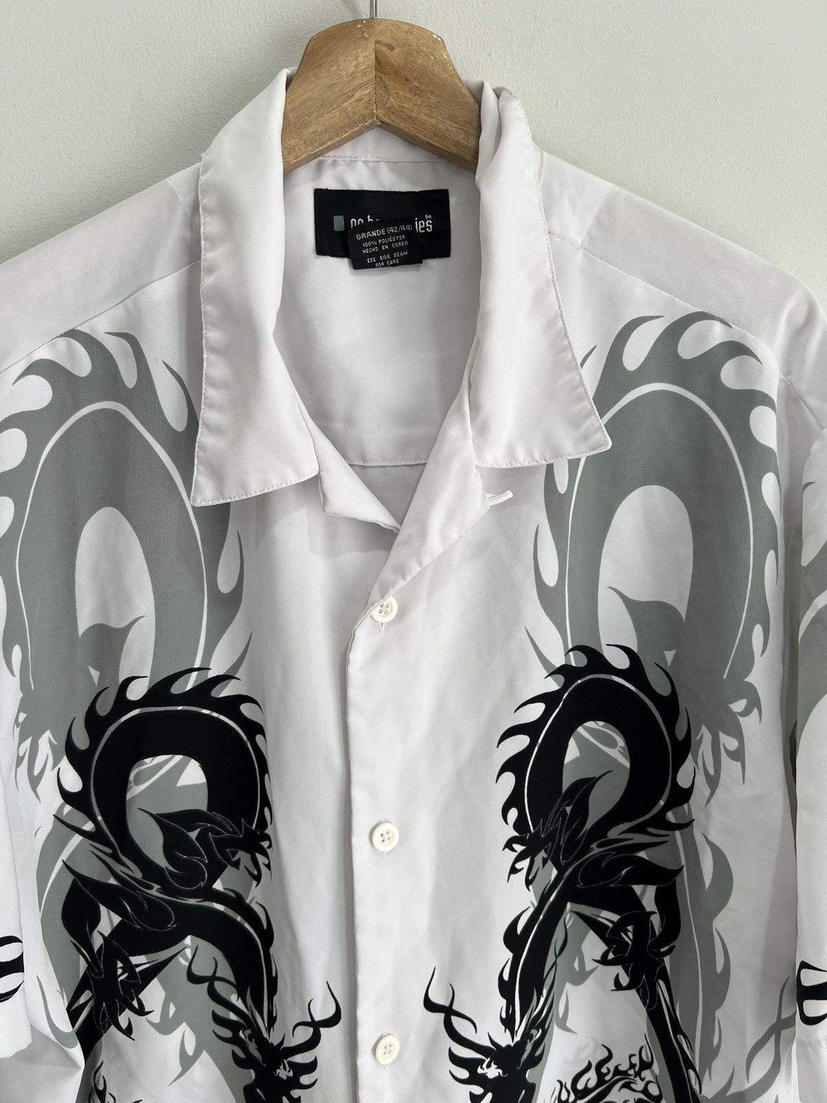 Vintage Vintage Y2K Dragon Button Up Shirt Size US L / EU 52-54 / 3 - 3 Thumbnail