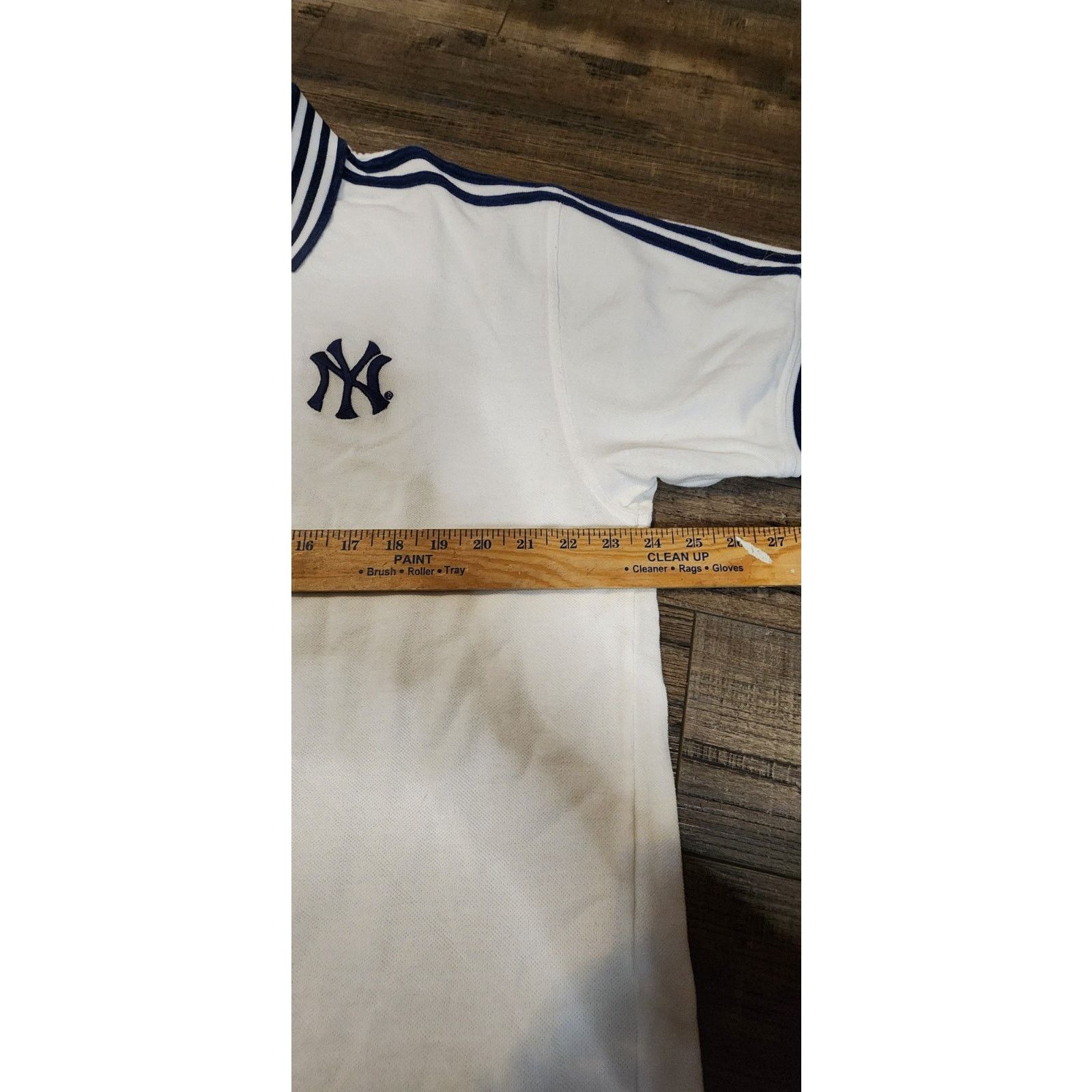 Adidas Adidas New York Yankees Polo White & Blue Shirt XL 2019 Size US XL / EU 56 / 4 - 4 Thumbnail