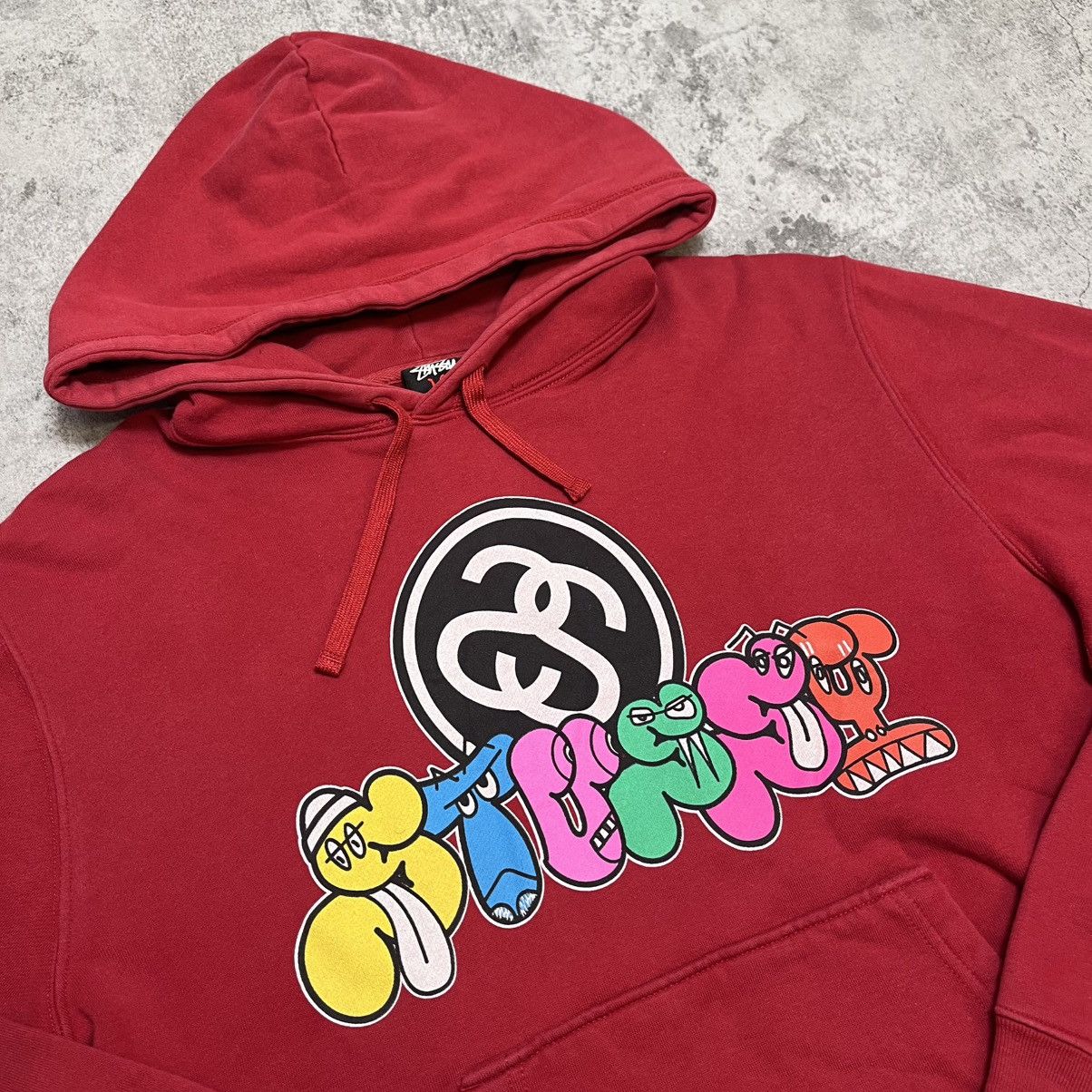 Stussy Stüssy Street Artist Collab Logo Hoodie w/ Graphic Print Size US M / EU 48-50 / 2 - 3 Thumbnail