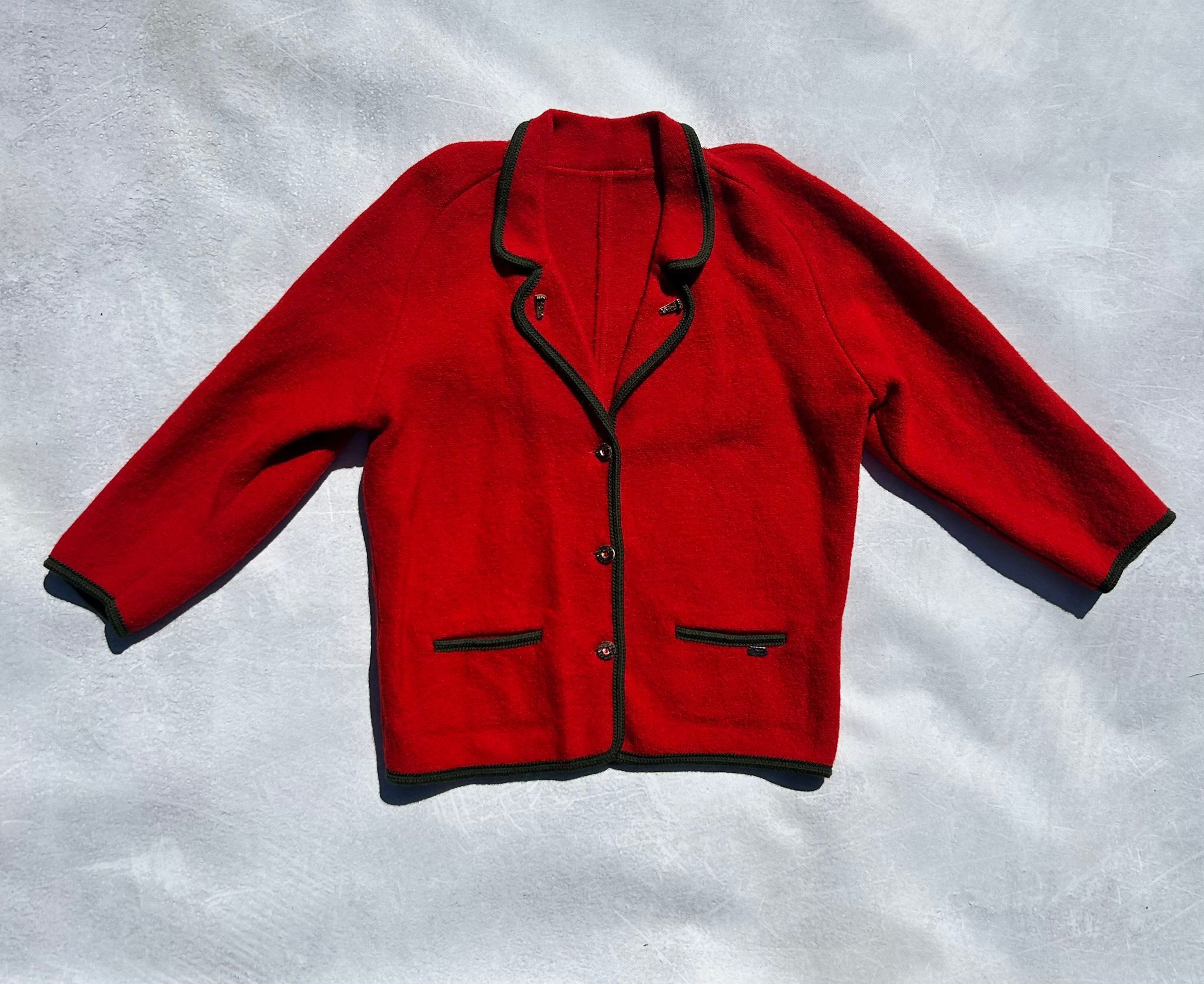 Other Vintage West German Cardigan XL XXL Pure Virgin Wool Size XXL / US 16-18 / IT 52-54 - 2 Thumbnail