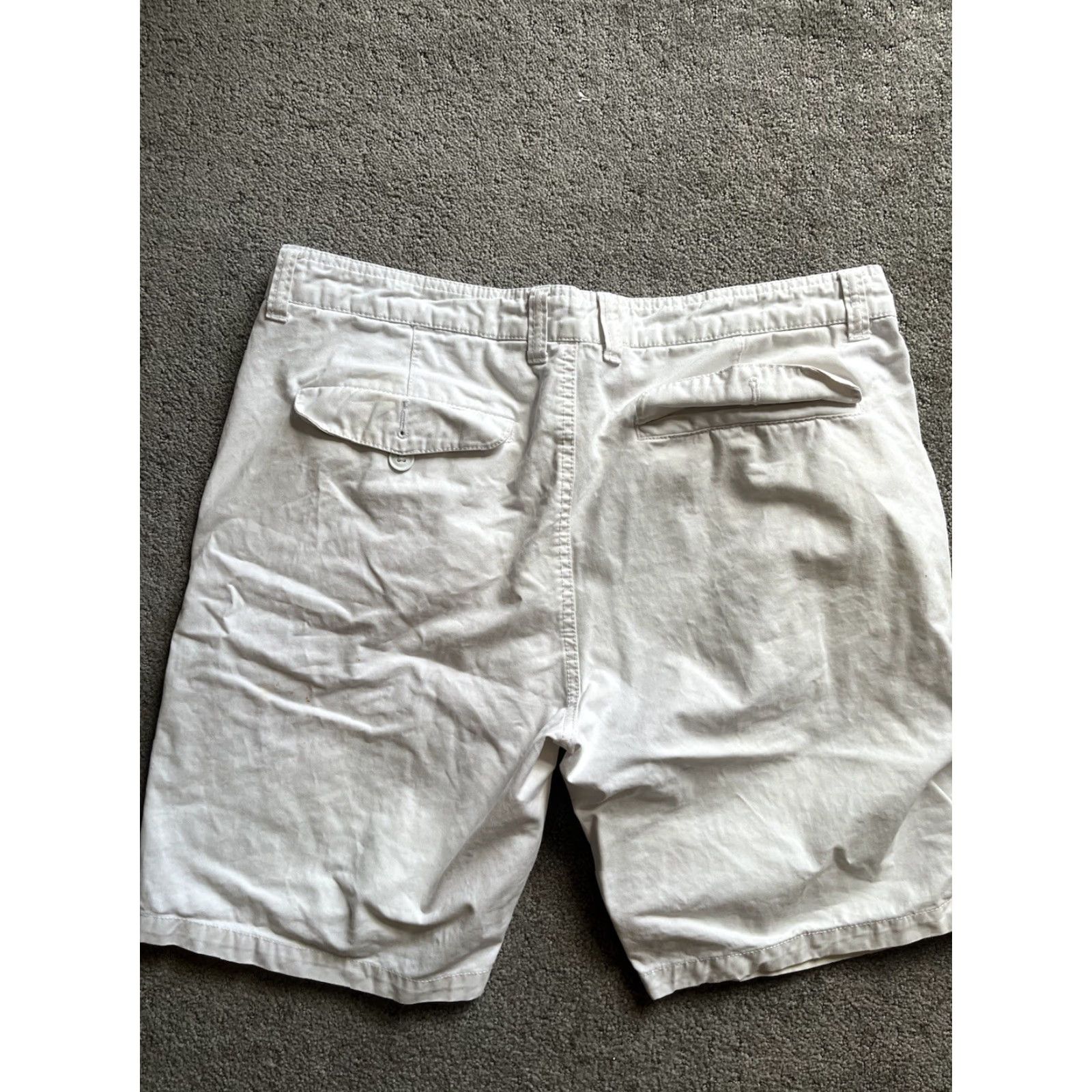 Vintage Gef France Men Shorts 34 Ivory Flat Front Swim Bottom American Vintage Size US 34 / EU 50 - 2 Thumbnail