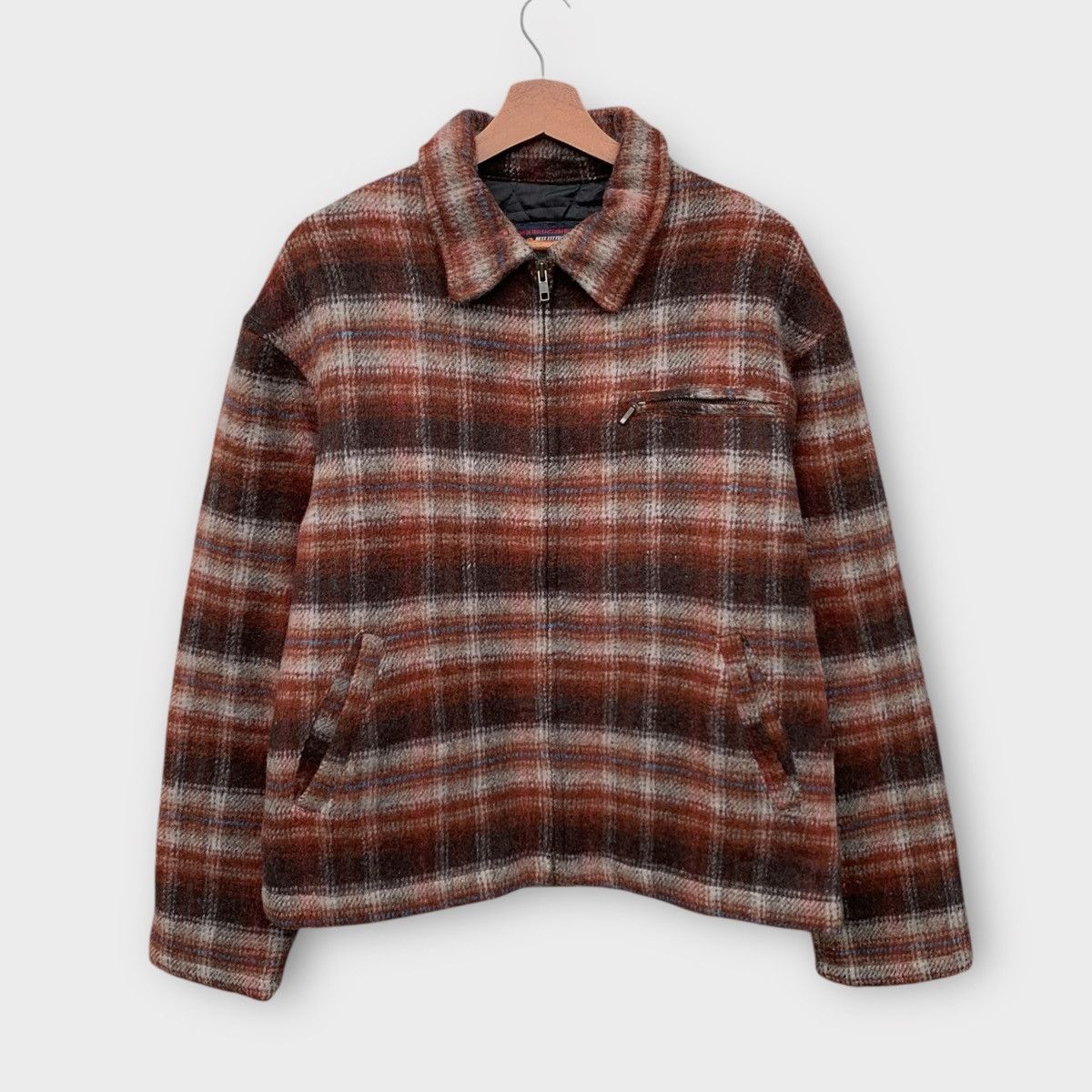 Vintage VINTAGE MAC EYE PLAID WOOL ZIPPER JACKET Size US M / EU 48-50 / 2 - 1 Thumbnail