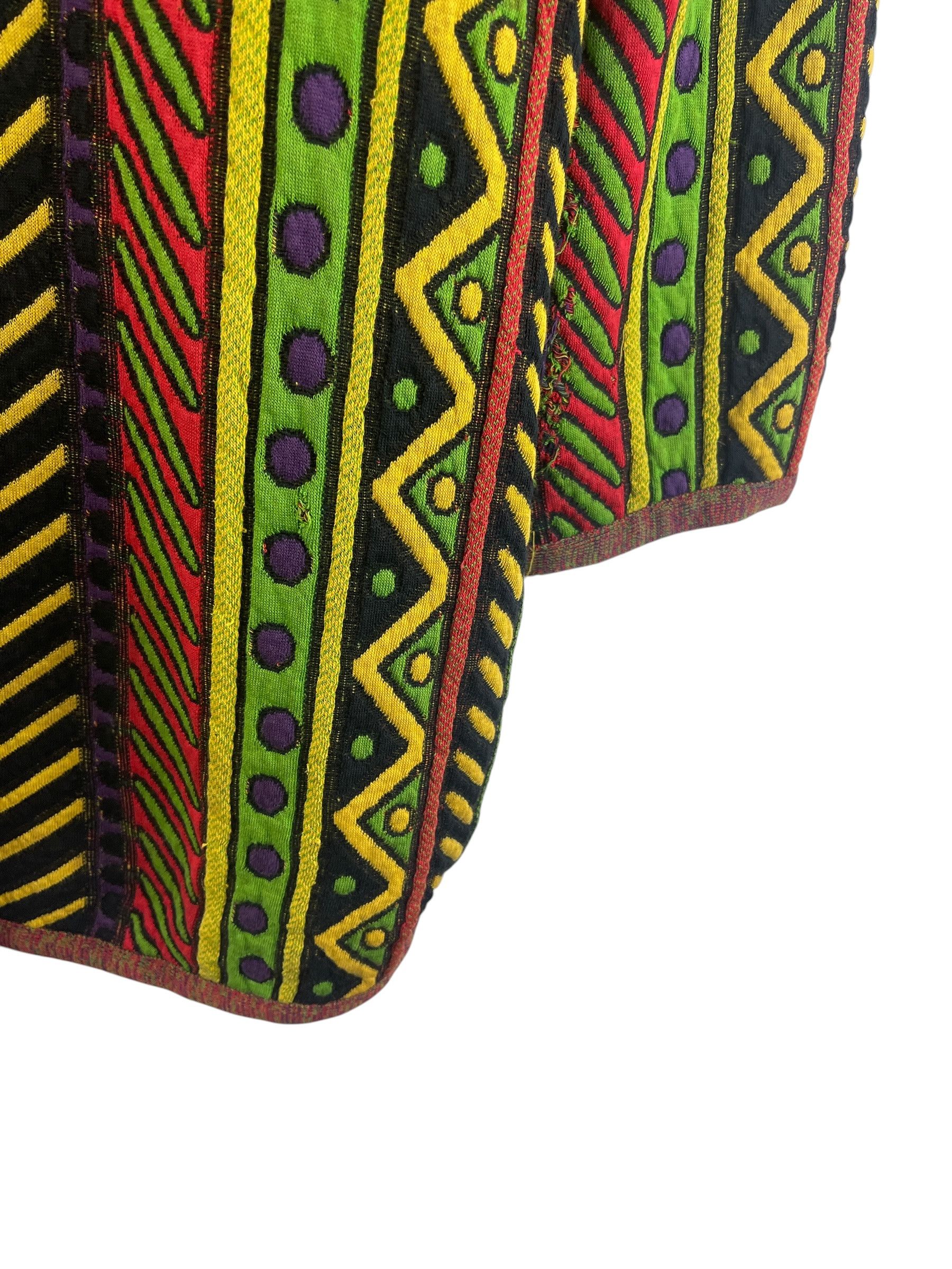 Missoni Missoni Intimo Multicolor Tribal Jacquard Knit Cardigan Size L / US 10 / IT 46 - 16 Thumbnail